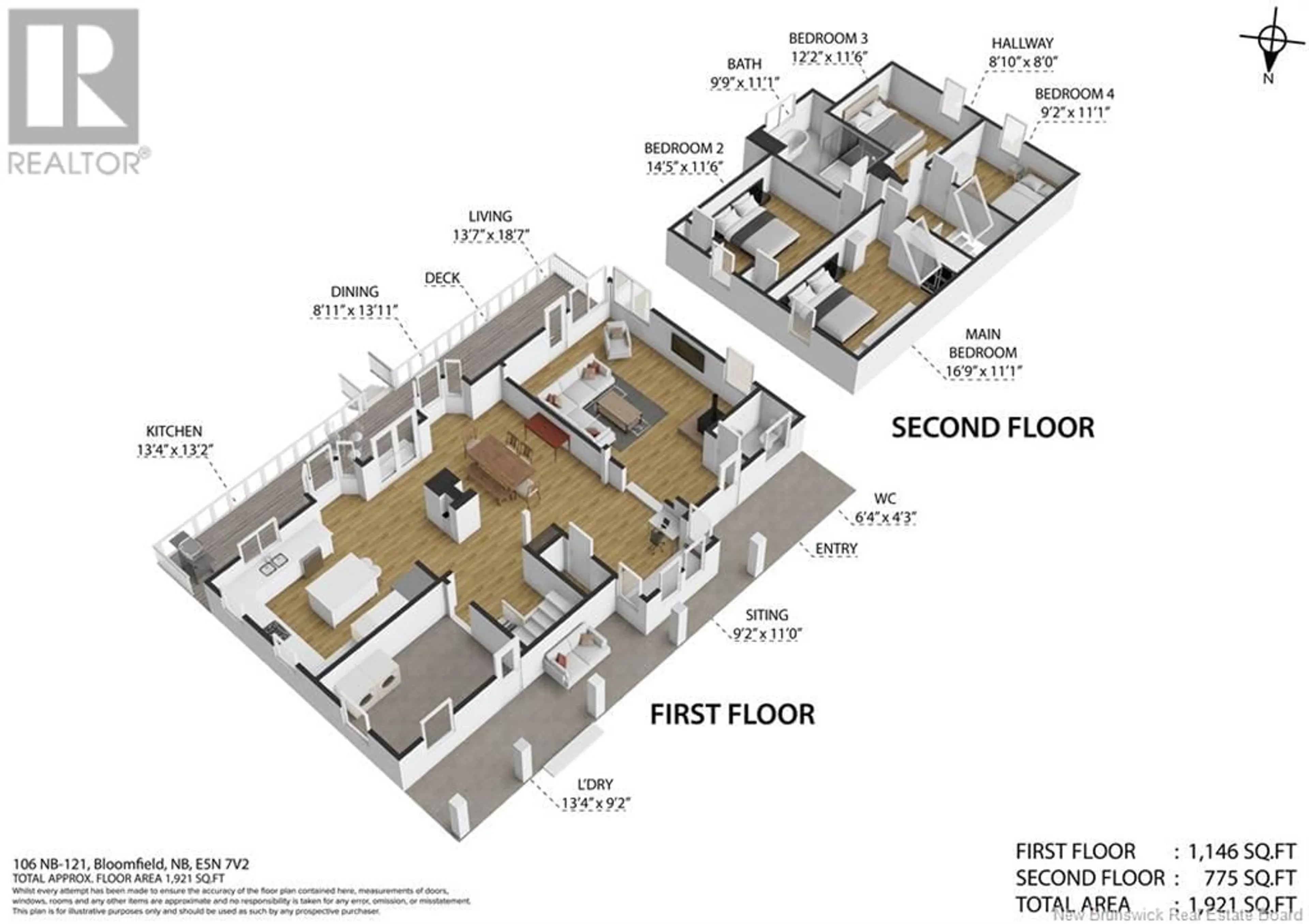 Floor plan for 106 ROUTE 121, Bloomfield New Brunswick E5N7T8