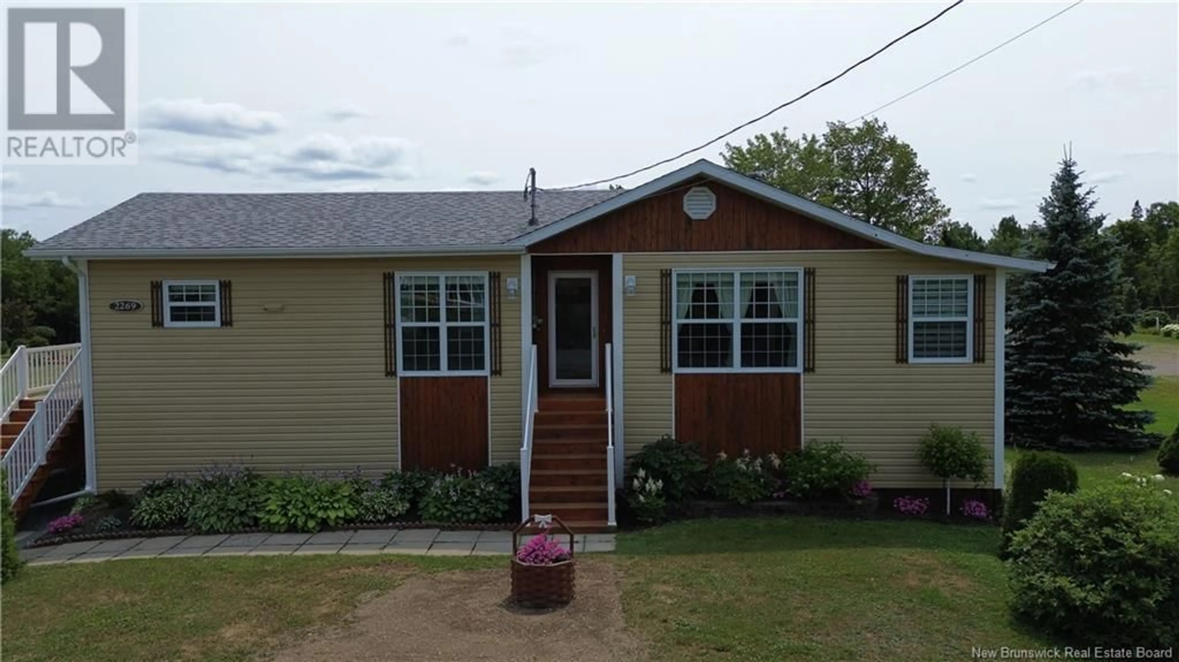 Home with vinyl exterior material, street for 2269 CHEMIN SORMANY, Sormany New Brunswick E8K3A9