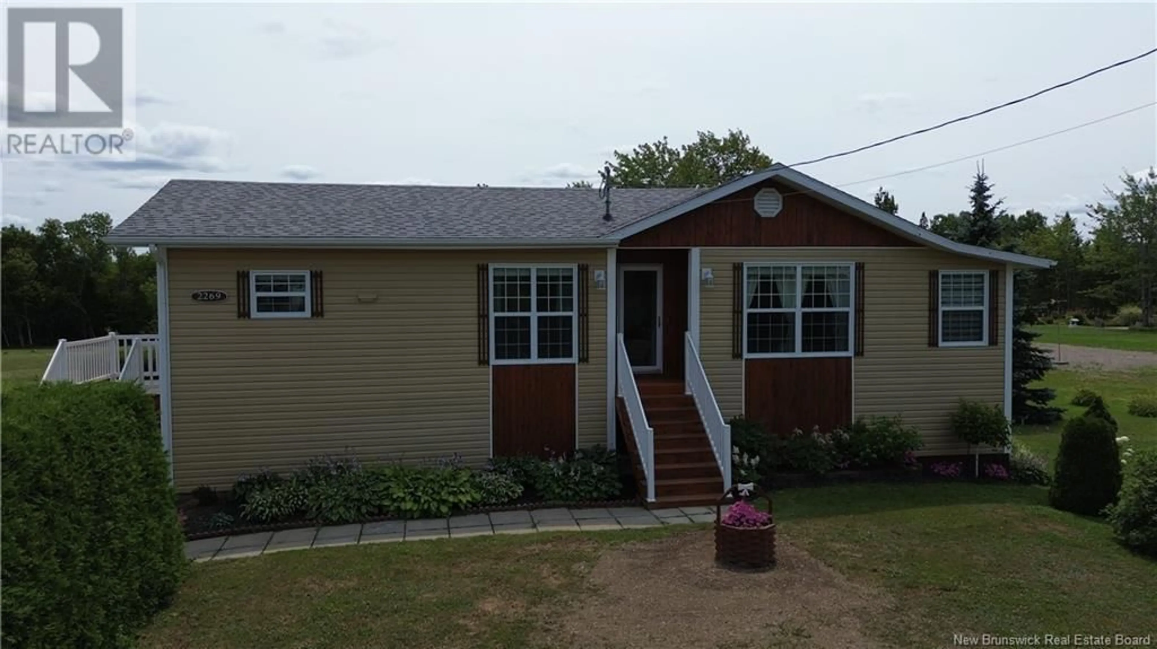 Home with vinyl exterior material, street for 2269 CHEMIN SORMANY, Sormany New Brunswick E8K3A9