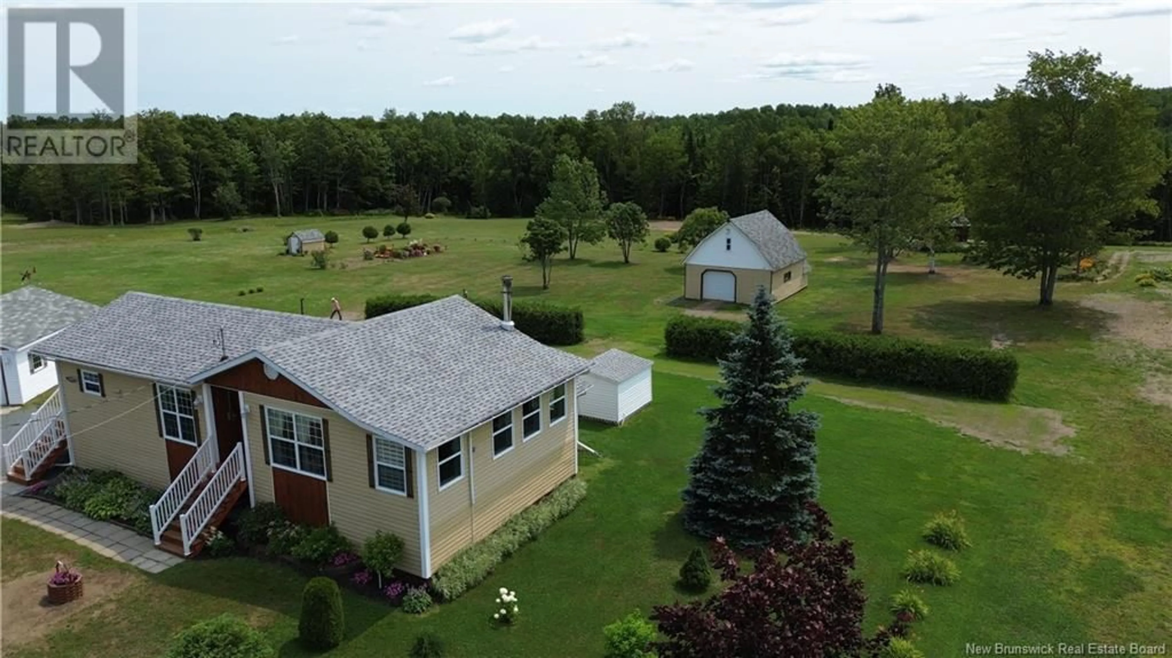 A pic from outside/outdoor area/front of a property/back of a property/a pic from drone, unknown for 2269 CHEMIN SORMANY, Sormany New Brunswick E8K3A9