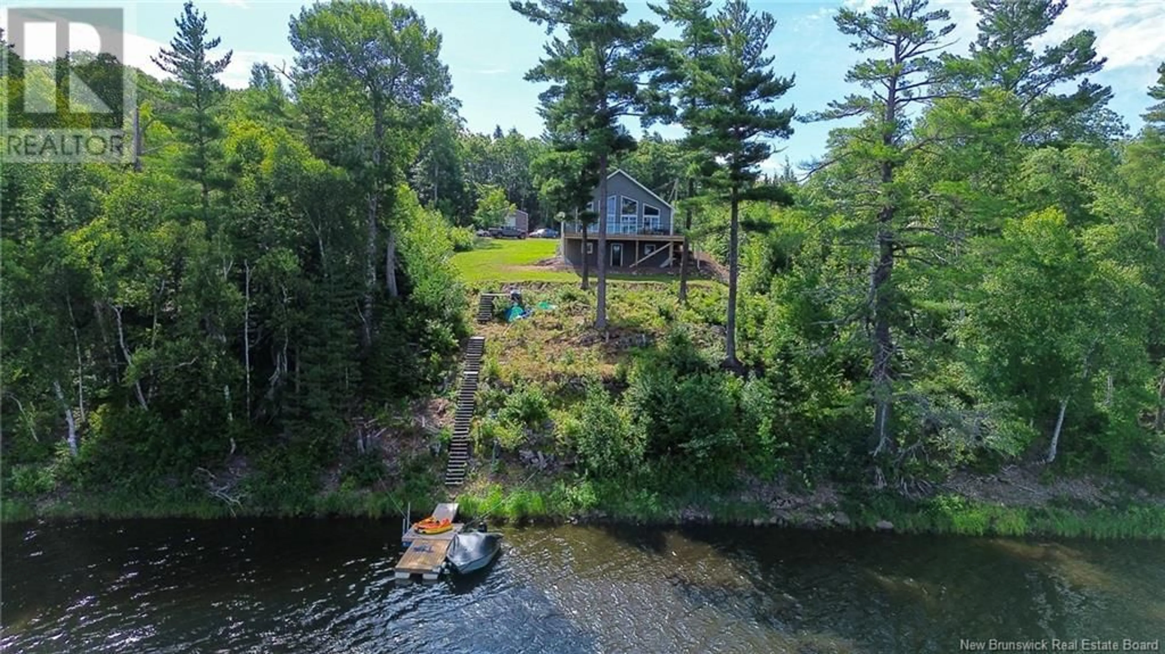A pic from outside/outdoor area/front of a property/back of a property/a pic from drone, water/lake/river/ocean view for 391 CANAAN ROAD, Coles Island New Brunswick E4C2S5