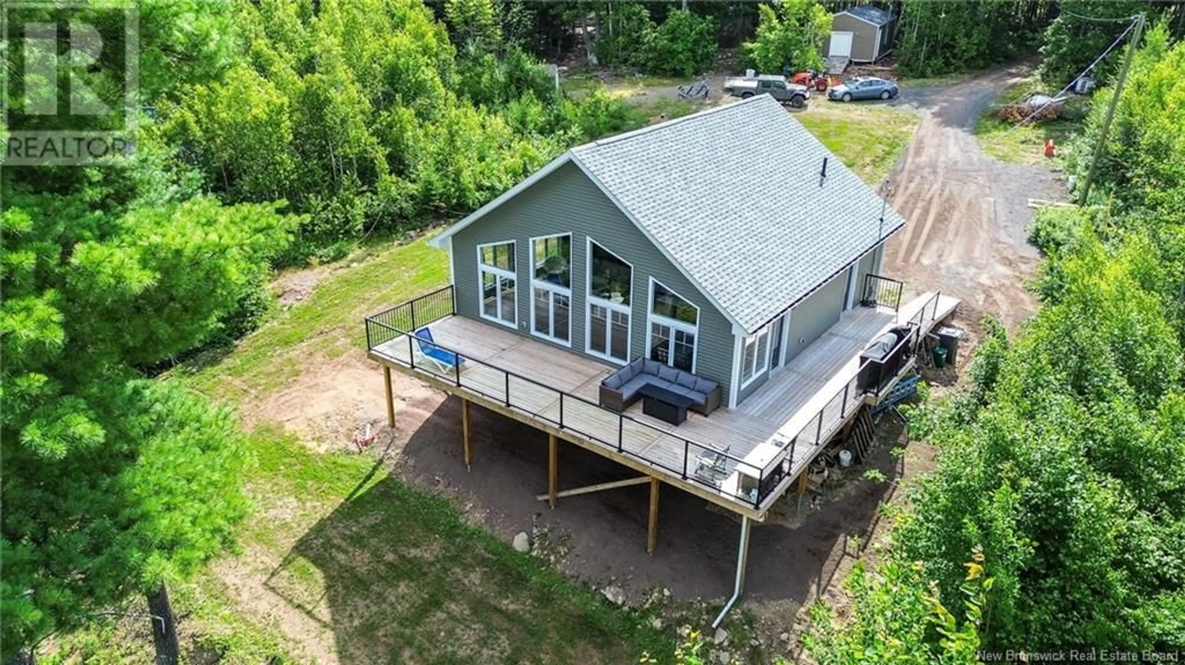 A pic from outside/outdoor area/front of a property/back of a property/a pic from drone, water/lake/river/ocean view for 391 CANAAN ROAD, Coles Island New Brunswick E4C2S5