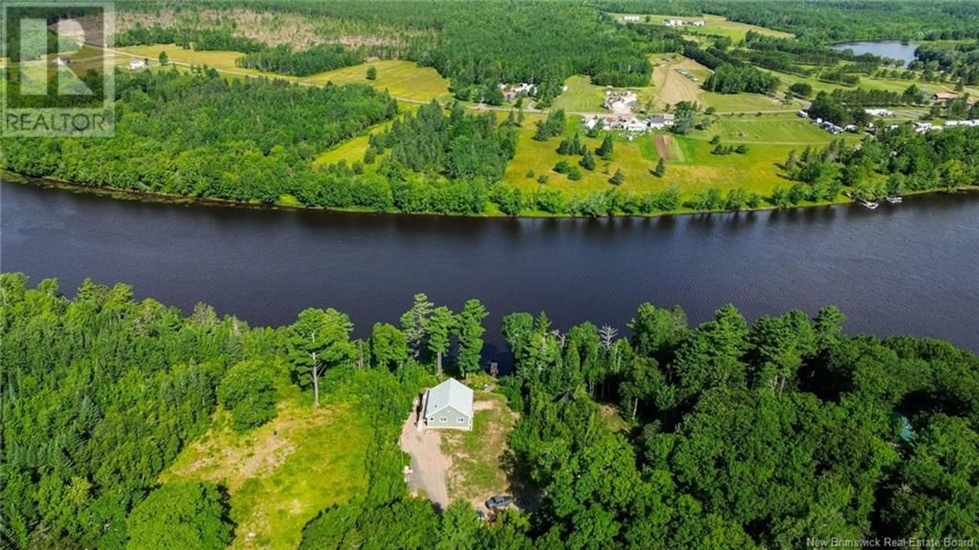 A pic from outside/outdoor area/front of a property/back of a property/a pic from drone, water/lake/river/ocean view for 391 CANAAN ROAD, Coles Island New Brunswick E4C2S5