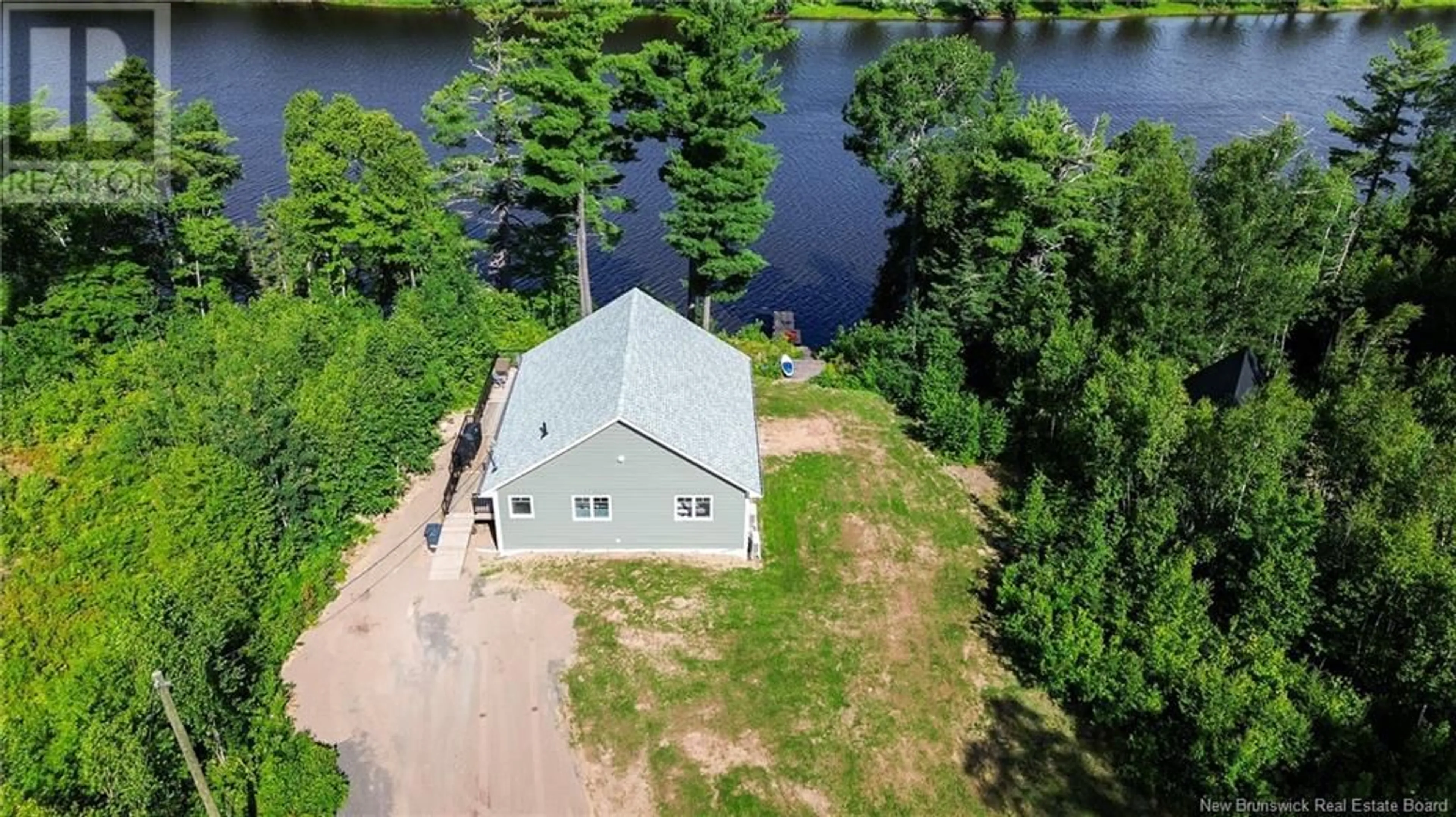 A pic from outside/outdoor area/front of a property/back of a property/a pic from drone, water/lake/river/ocean view for 391 CANAAN ROAD, Coles Island New Brunswick E4C2S5