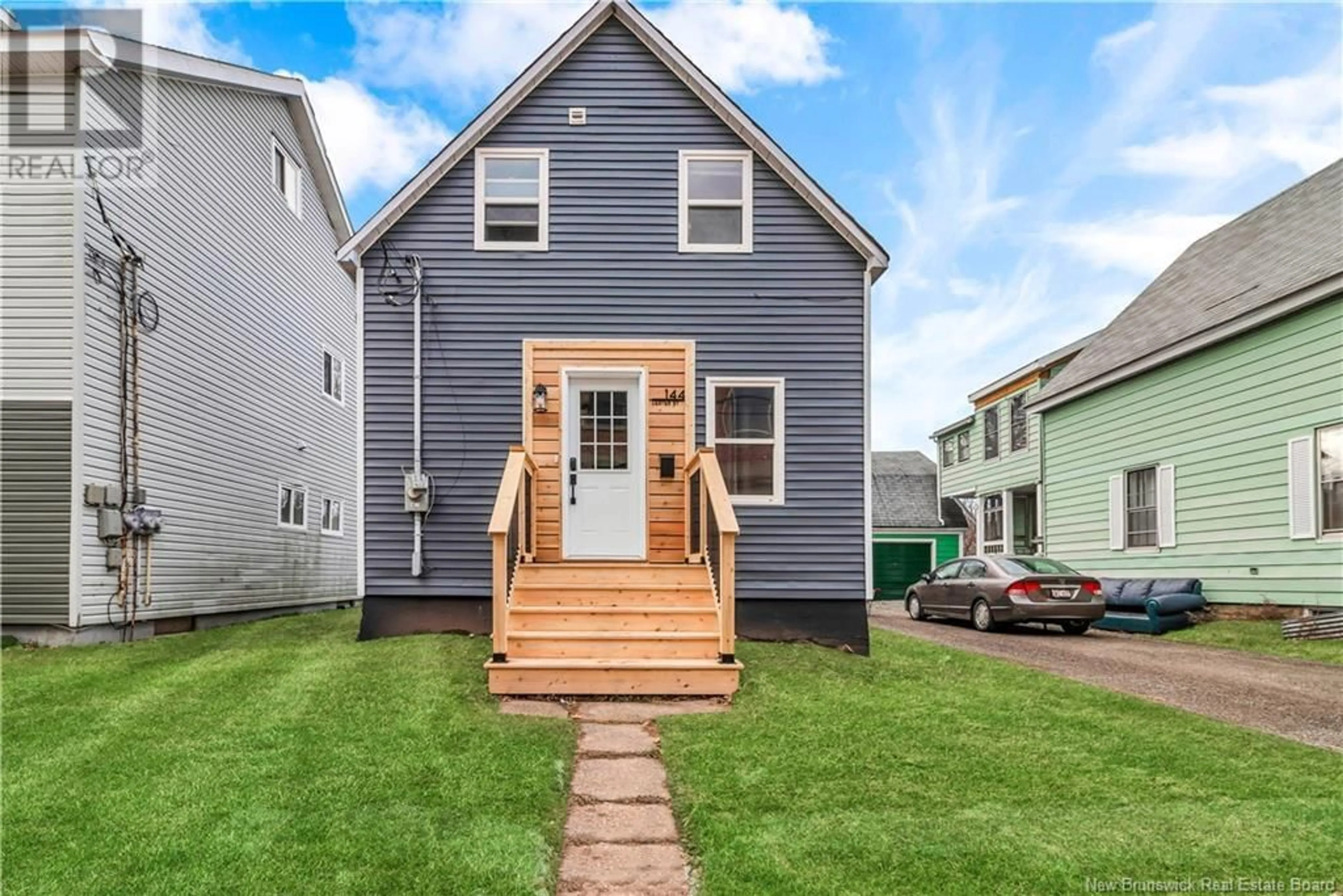 Home with vinyl exterior material, street for 144 LESTER AVENUE, Moncton New Brunswick E1C4T7