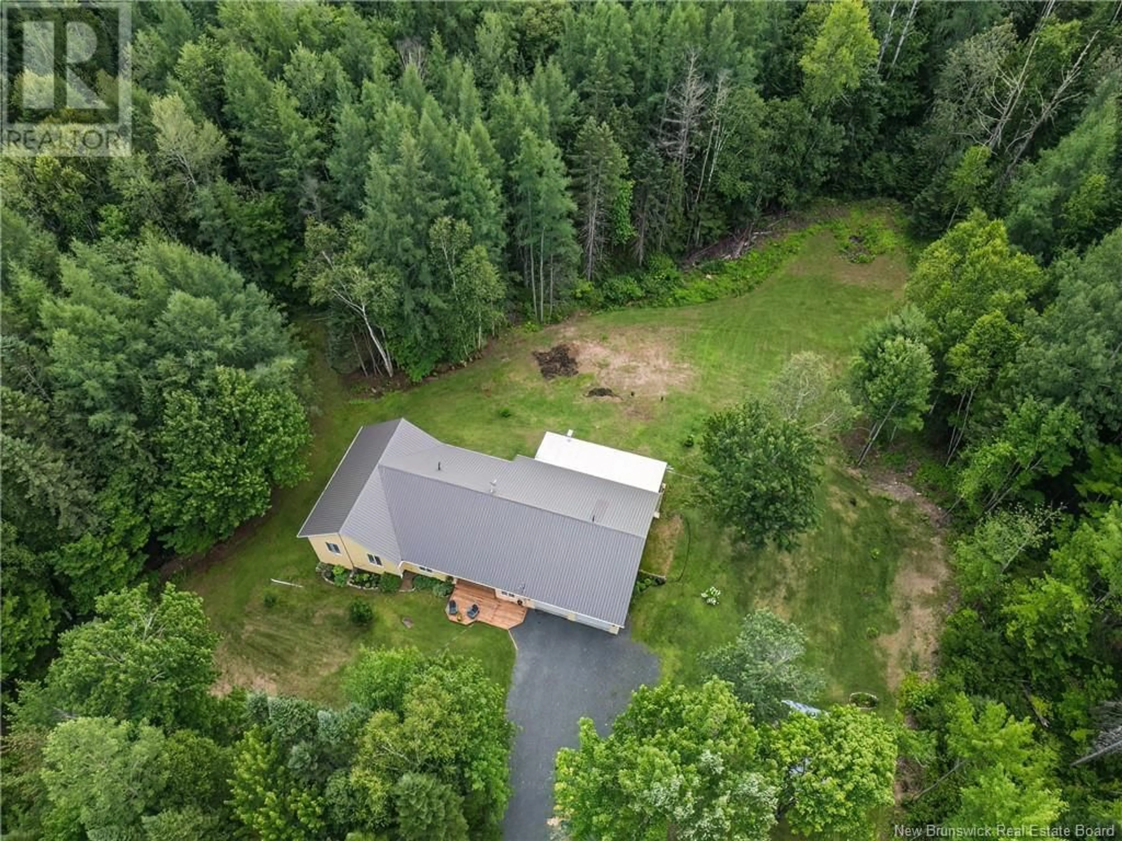 A pic from outside/outdoor area/front of a property/back of a property/a pic from drone, forest/trees view for 4889 ROUTE 108, Sisson Ridge New Brunswick E7G2T5
