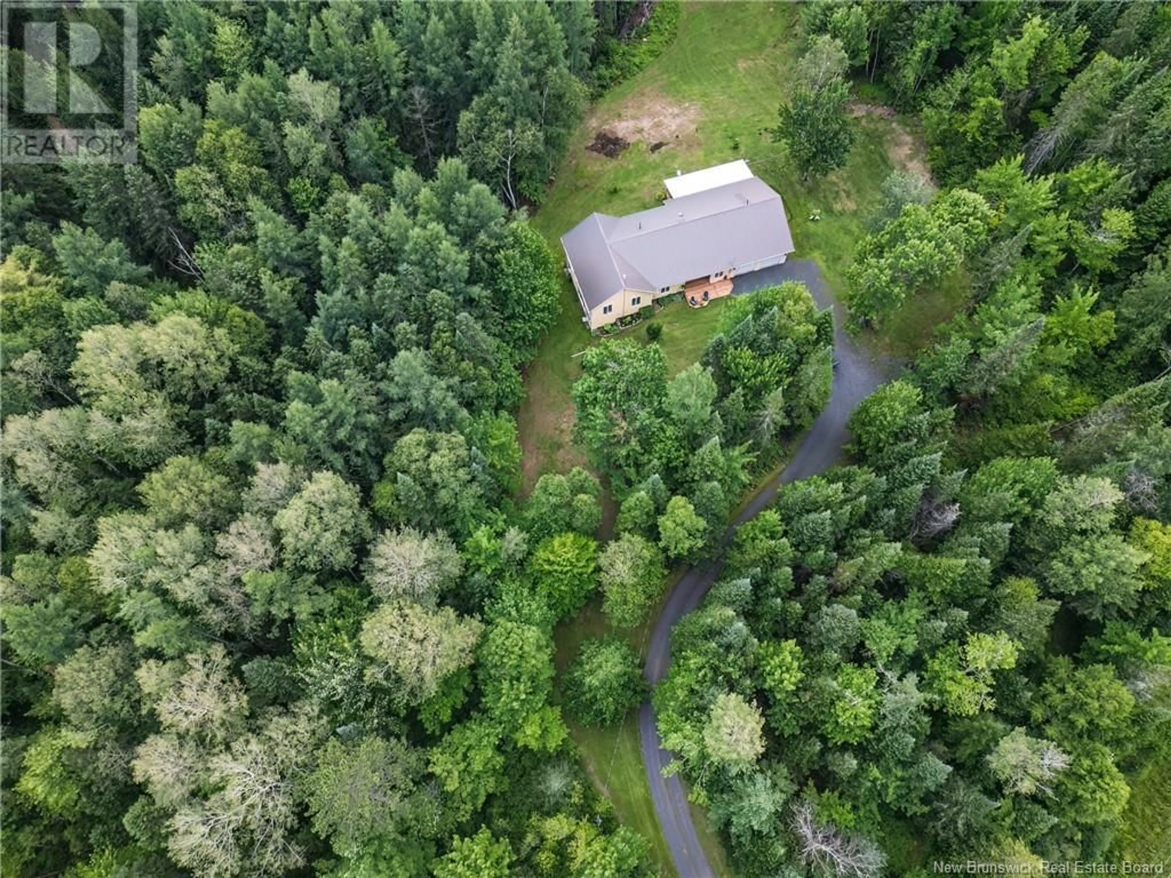 A pic from outside/outdoor area/front of a property/back of a property/a pic from drone, forest/trees view for 4889 ROUTE 108, Sisson Ridge New Brunswick E7G2T5