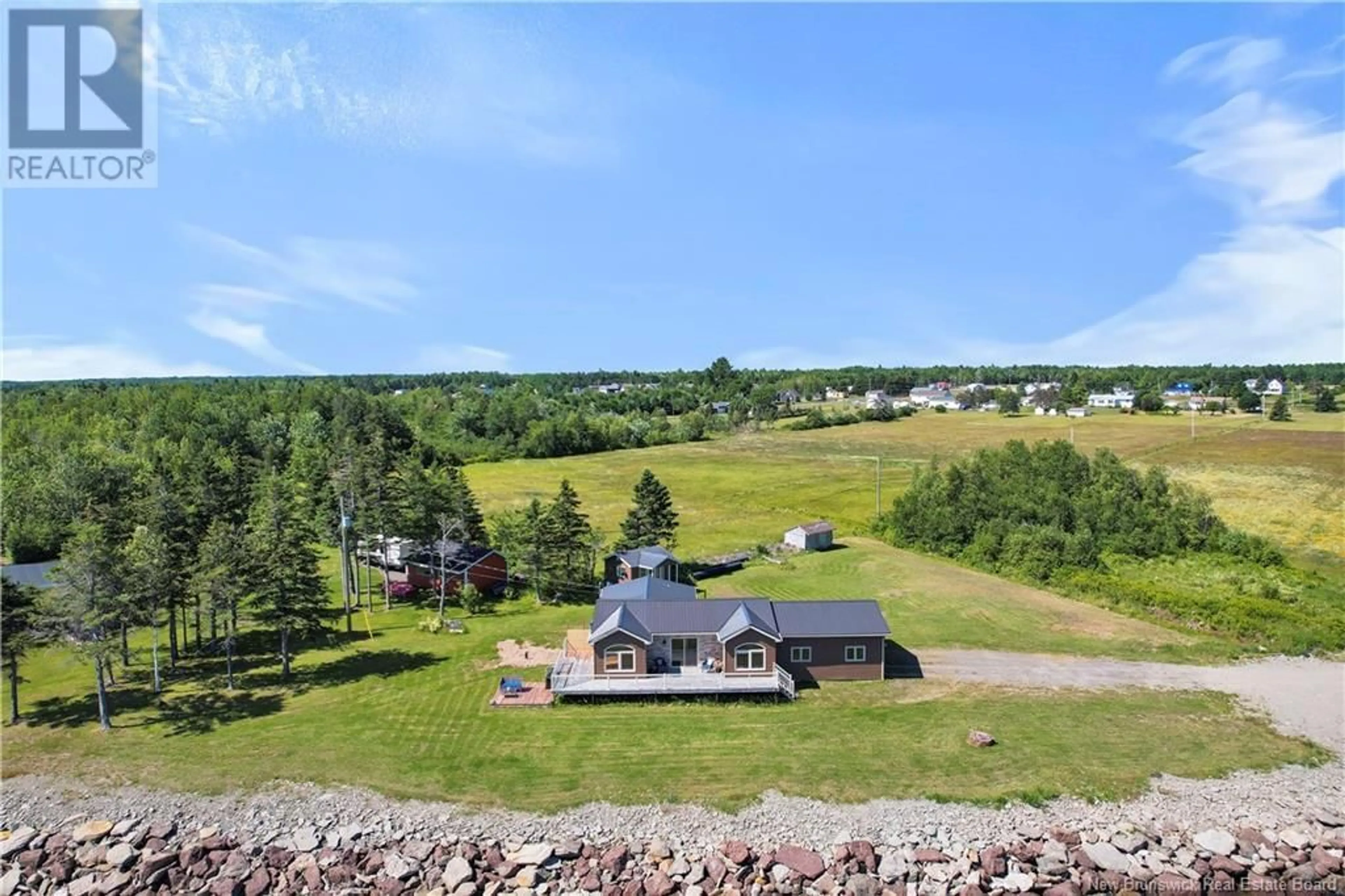 A pic from outside/outdoor area/front of a property/back of a property/a pic from drone, mountain view for 3326 ROUTE 535, Cocagne New Brunswick E4R3K4