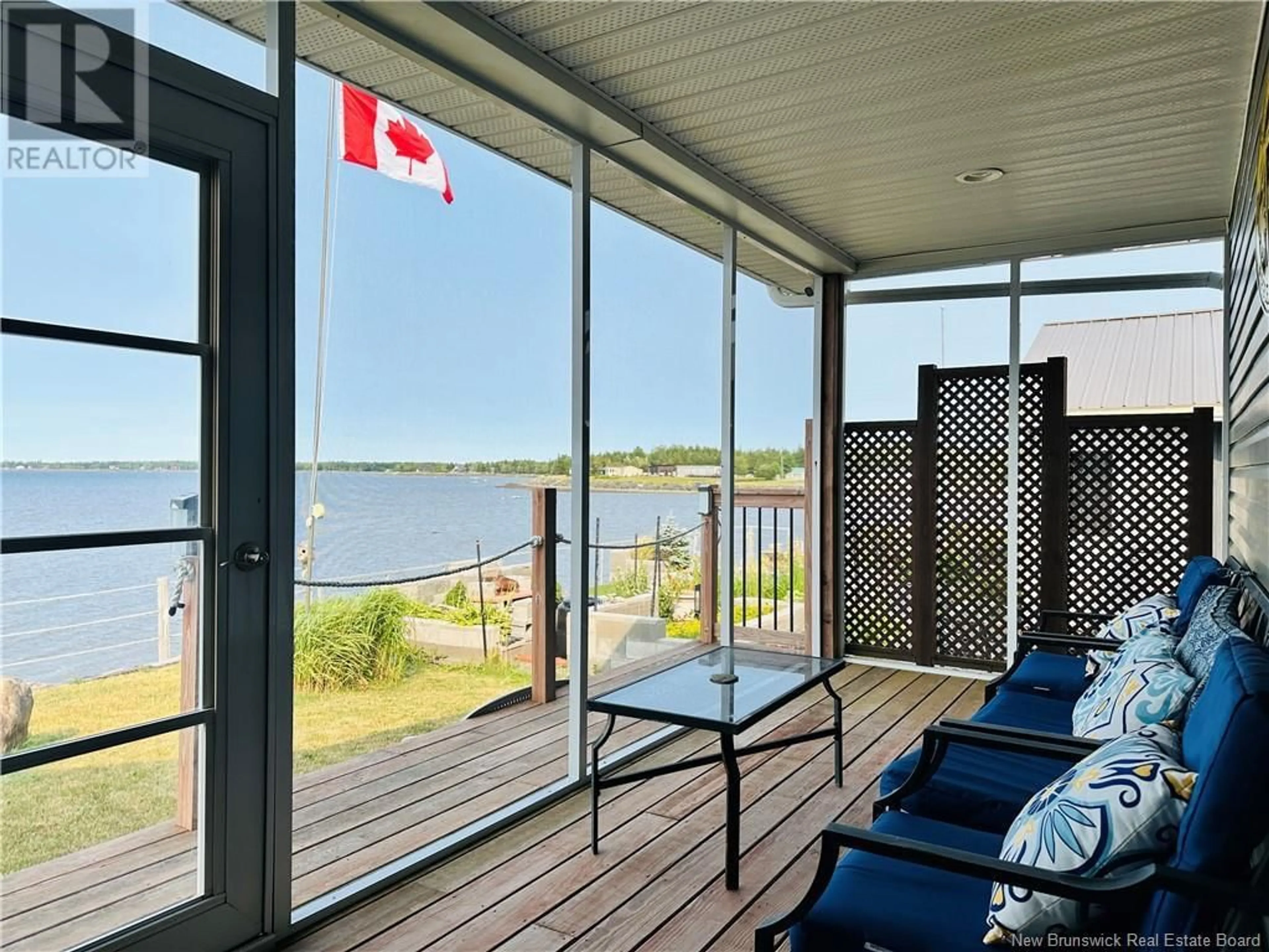 Patio, water/lake/river/ocean view for 34 FOWLIE LANE, Miramichi Bay New Brunswick E1N0C5