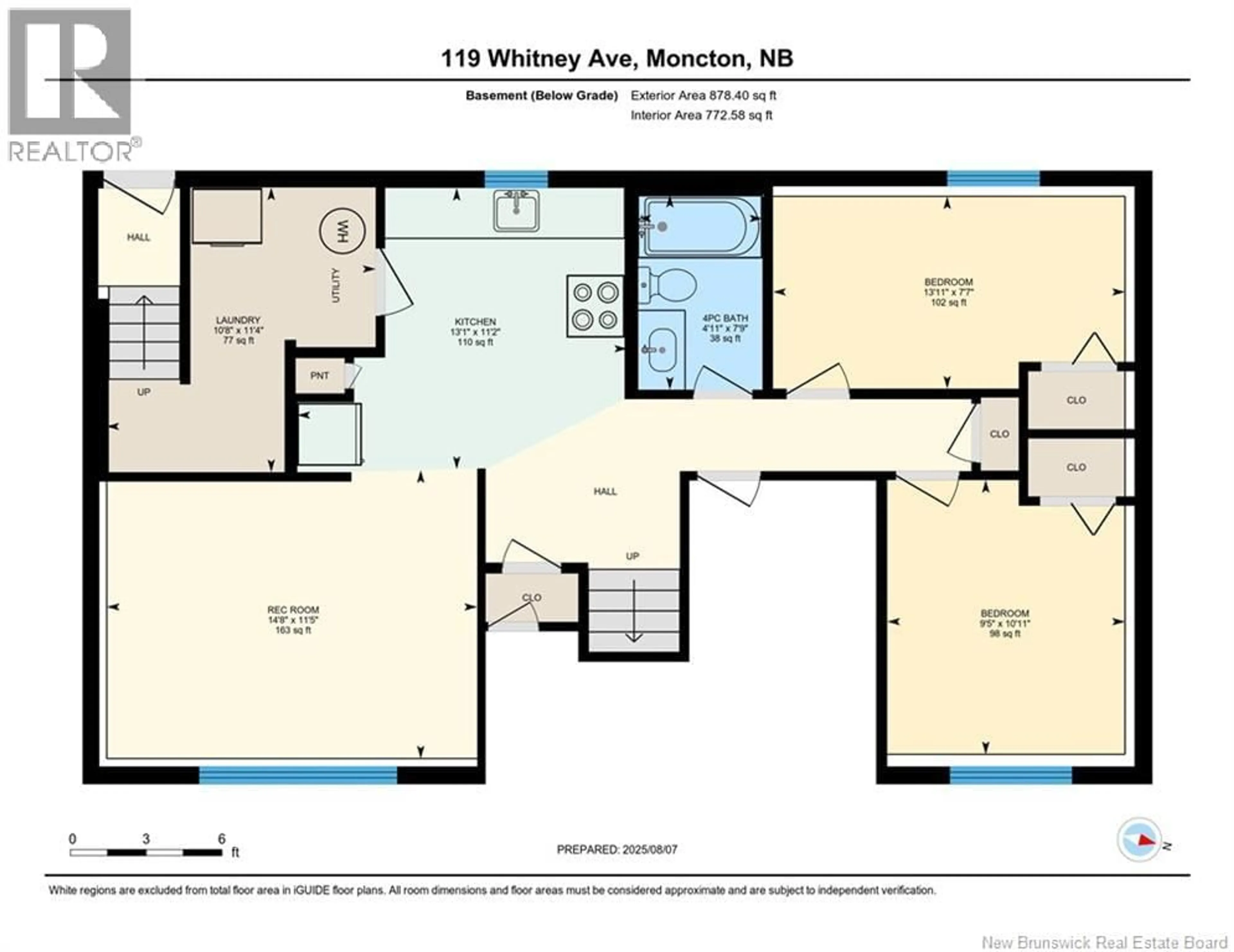 Floor plan for 119 WHITNEY AVENUE, Moncton New Brunswick E1C8C7
