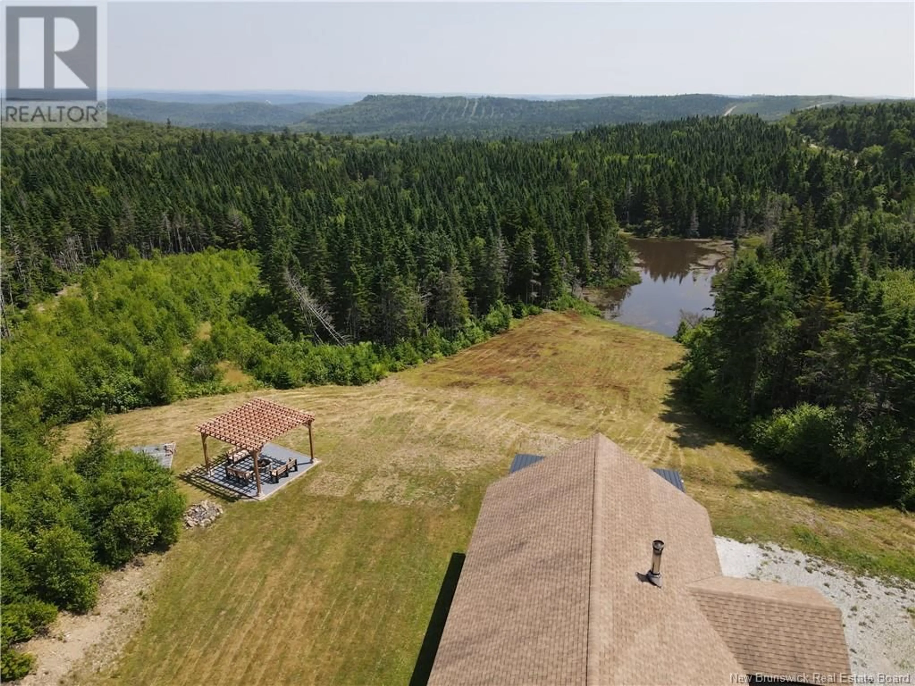 A pic from outside/outdoor area/front of a property/back of a property/a pic from drone, water/lake/river/ocean view for 855 SHEPODY ROAD, Londonderry New Brunswick E4E0K8