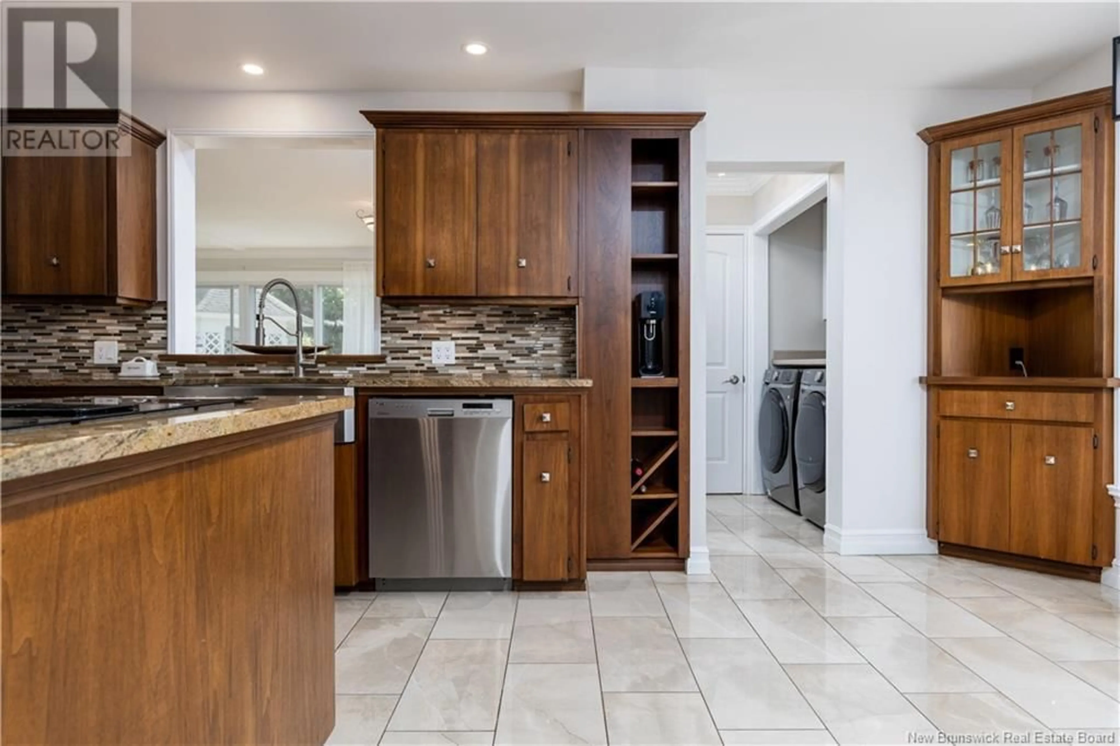 Open concept kitchen, ceramic/tile floor for 315 SHERIFF STREET, Grand-Sault/Grand Falls New Brunswick E3Z3A3