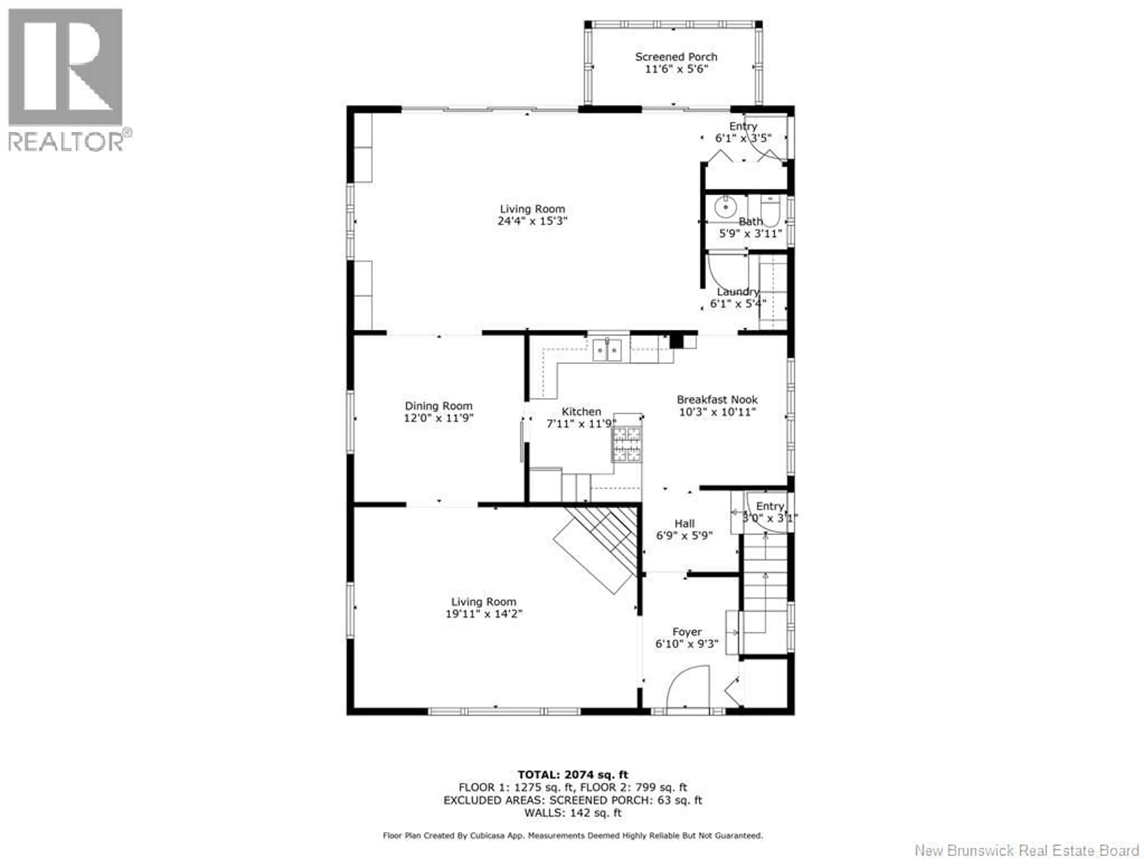 Floor plan for 315 SHERIFF STREET, Grand-Sault/Grand Falls New Brunswick E3Z3A3