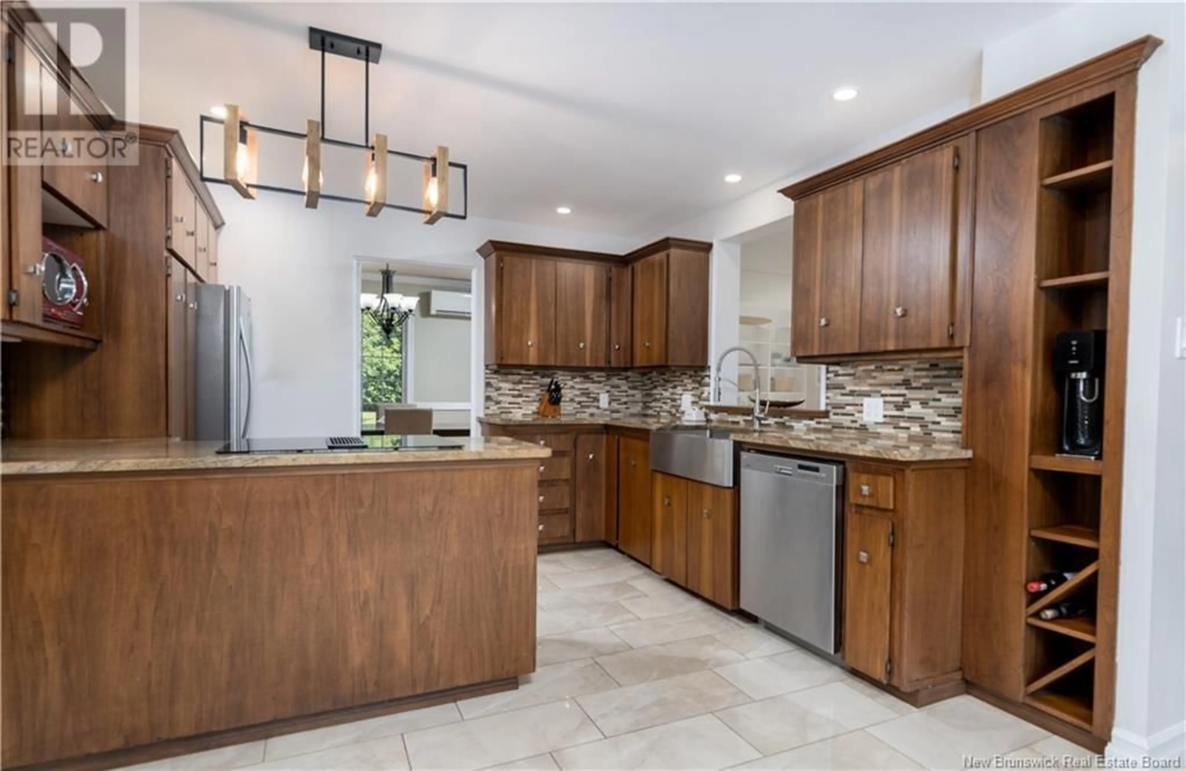 Open concept kitchen, ceramic/tile floor for 315 SHERIFF STREET, Grand-Sault/Grand Falls New Brunswick E3Z3A3