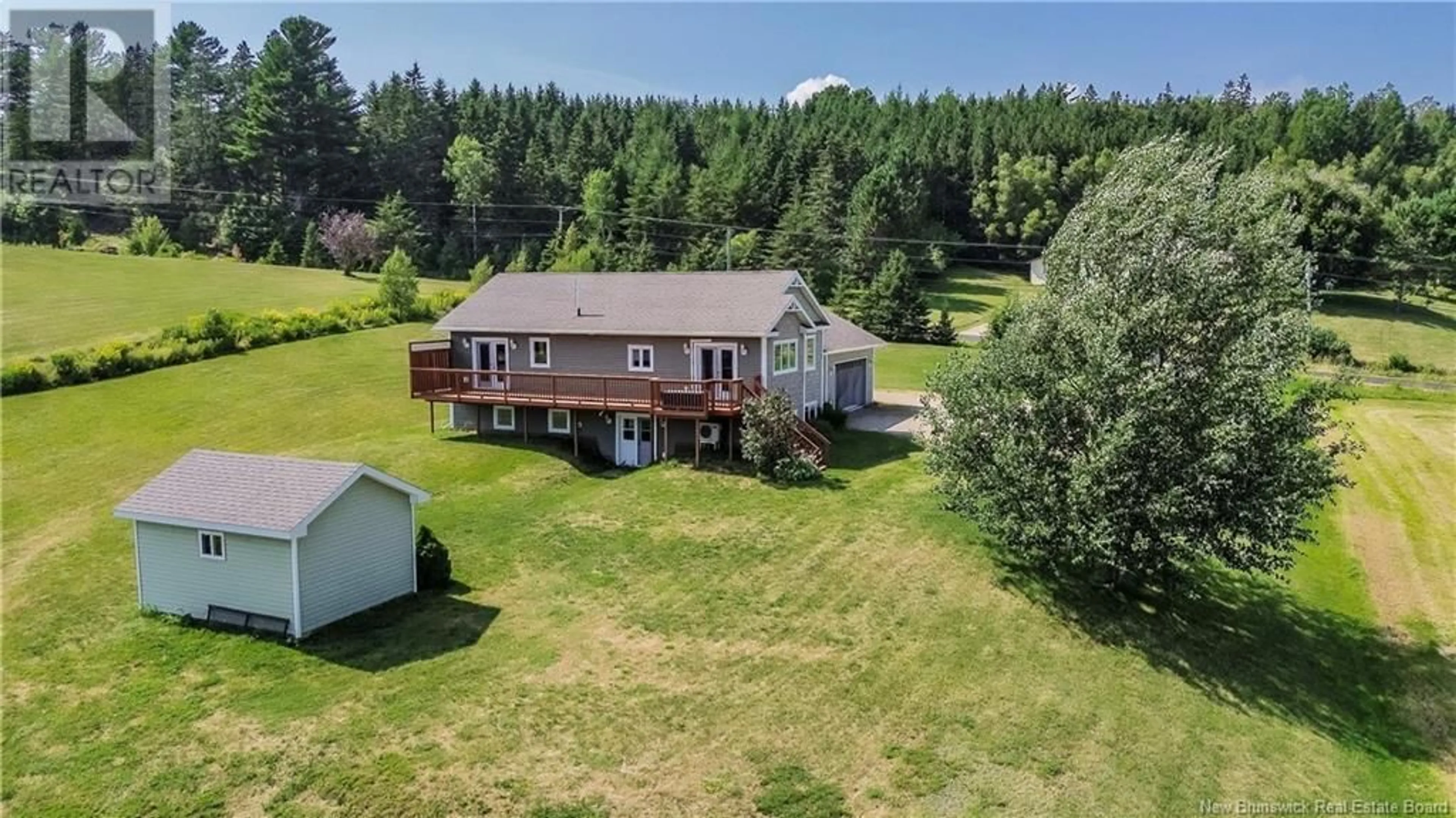 A pic from outside/outdoor area/front of a property/back of a property/a pic from drone, water/lake/river/ocean view for 366 MARSHALL HILL ROAD, Wards Creek New Brunswick E4E4M9