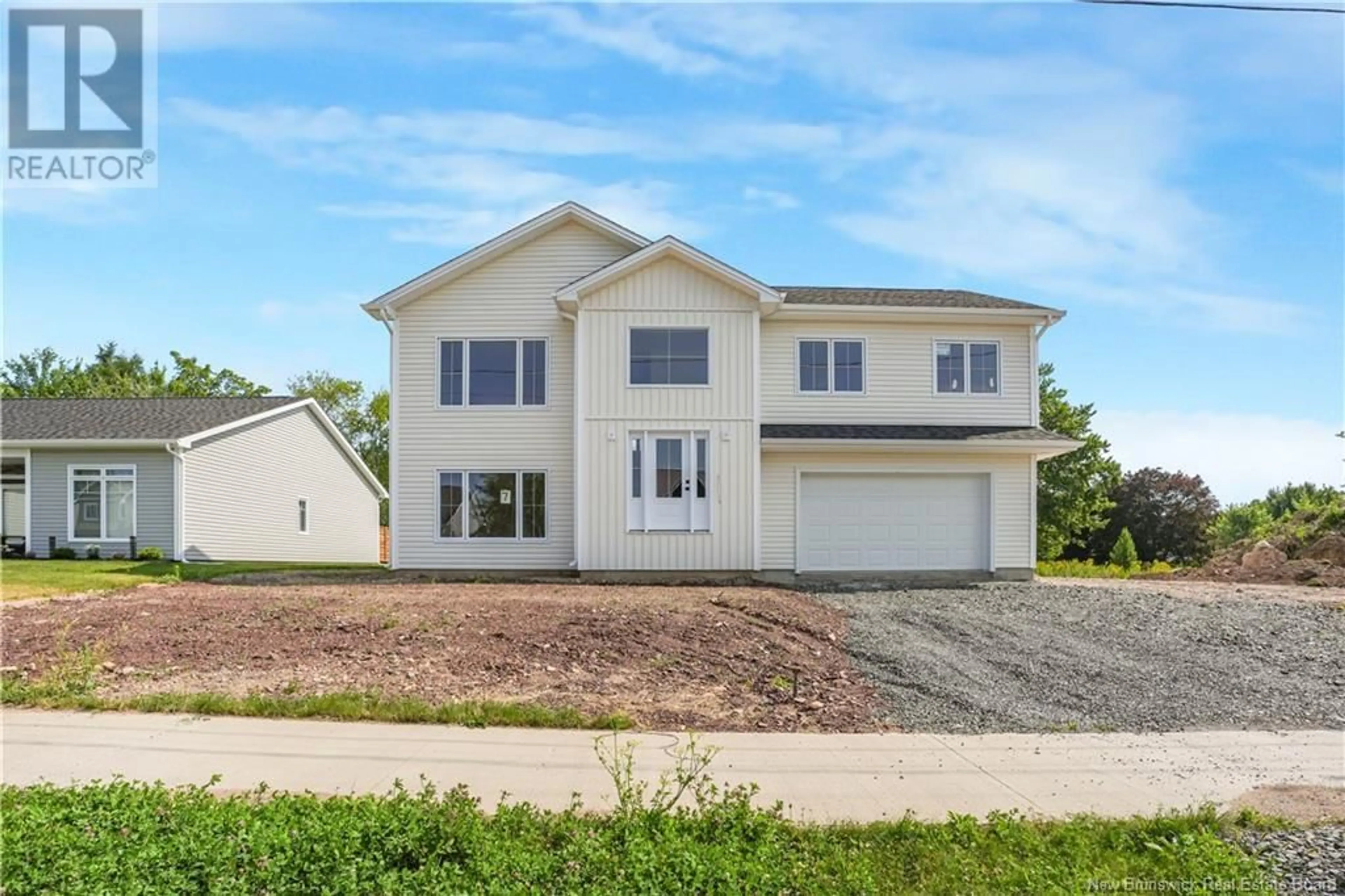 Home with vinyl exterior material, street for 7 BOXWOOD LANE, New Maryland New Brunswick E3C0R7