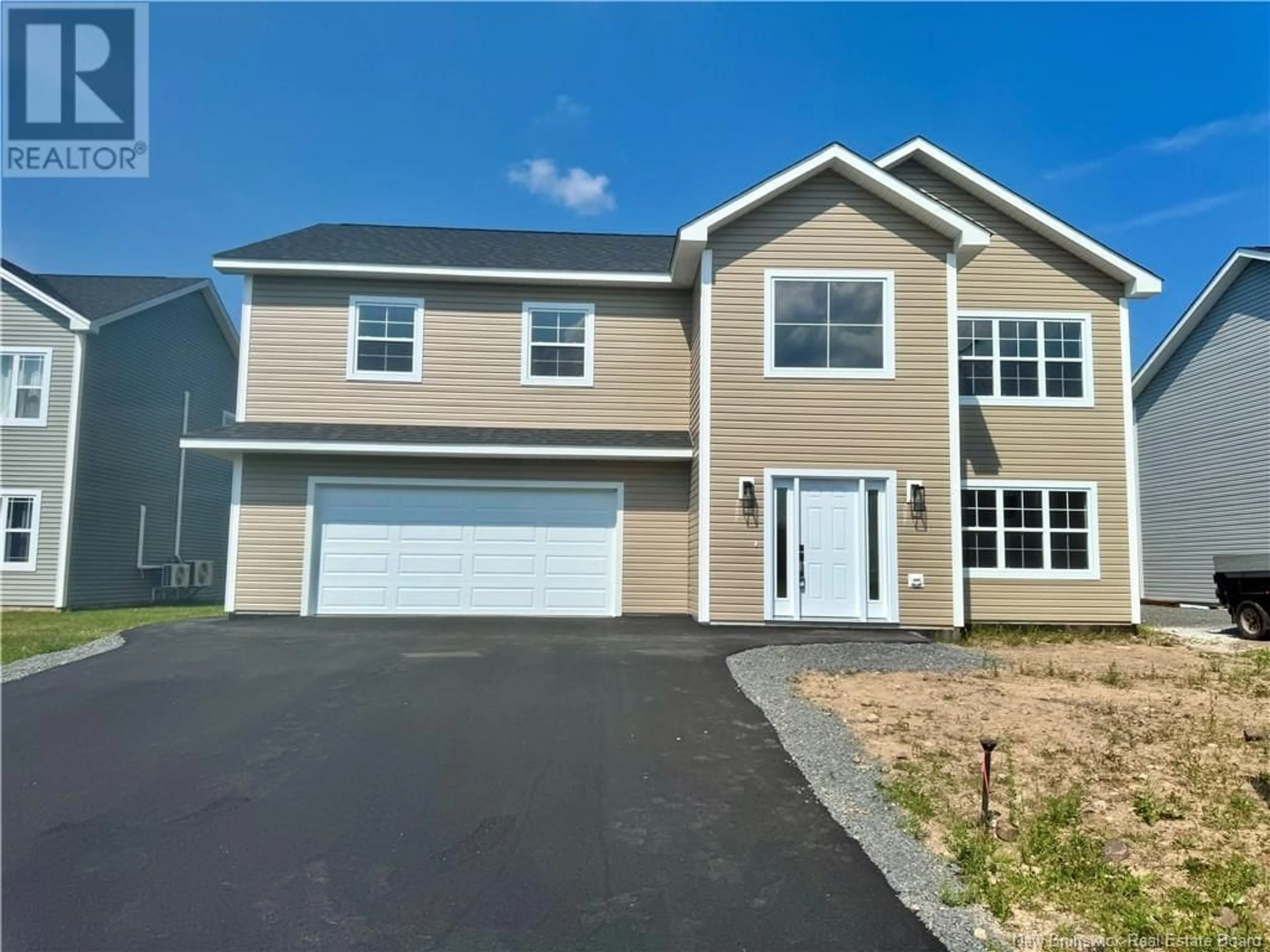 Home with vinyl exterior material, street for 5 DOHERTY DRIVE, Oromocto New Brunswick E2V0M7