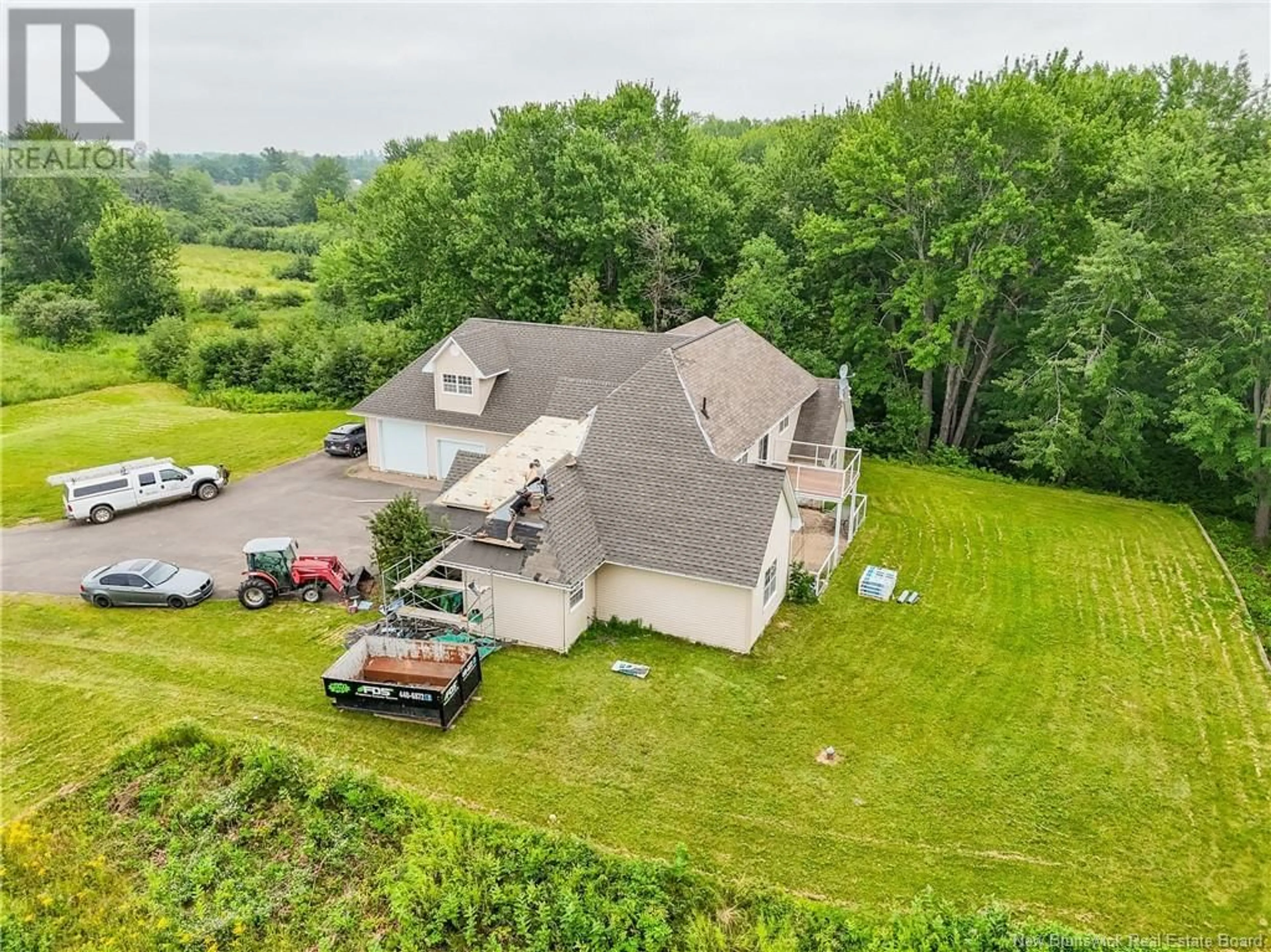 A pic from outside/outdoor area/front of a property/back of a property/a pic from drone, unknown for 354 ROUTE 105, Maugerville New Brunswick E3A8G3