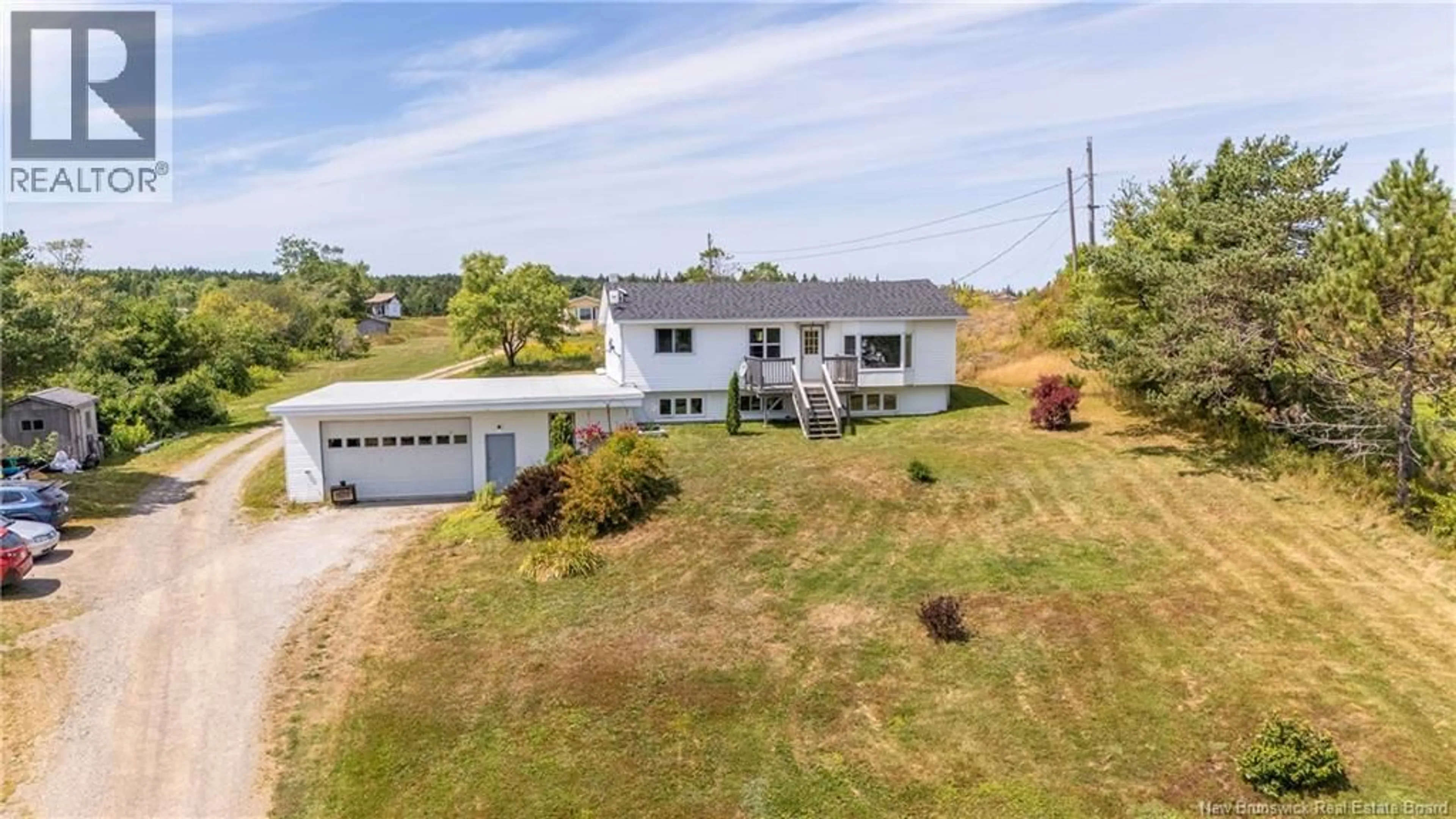 A pic from outside/outdoor area/front of a property/back of a property/a pic from drone, water/lake/river/ocean view for 2 MILLER LANE, Clifton Royal New Brunswick E5S2J2