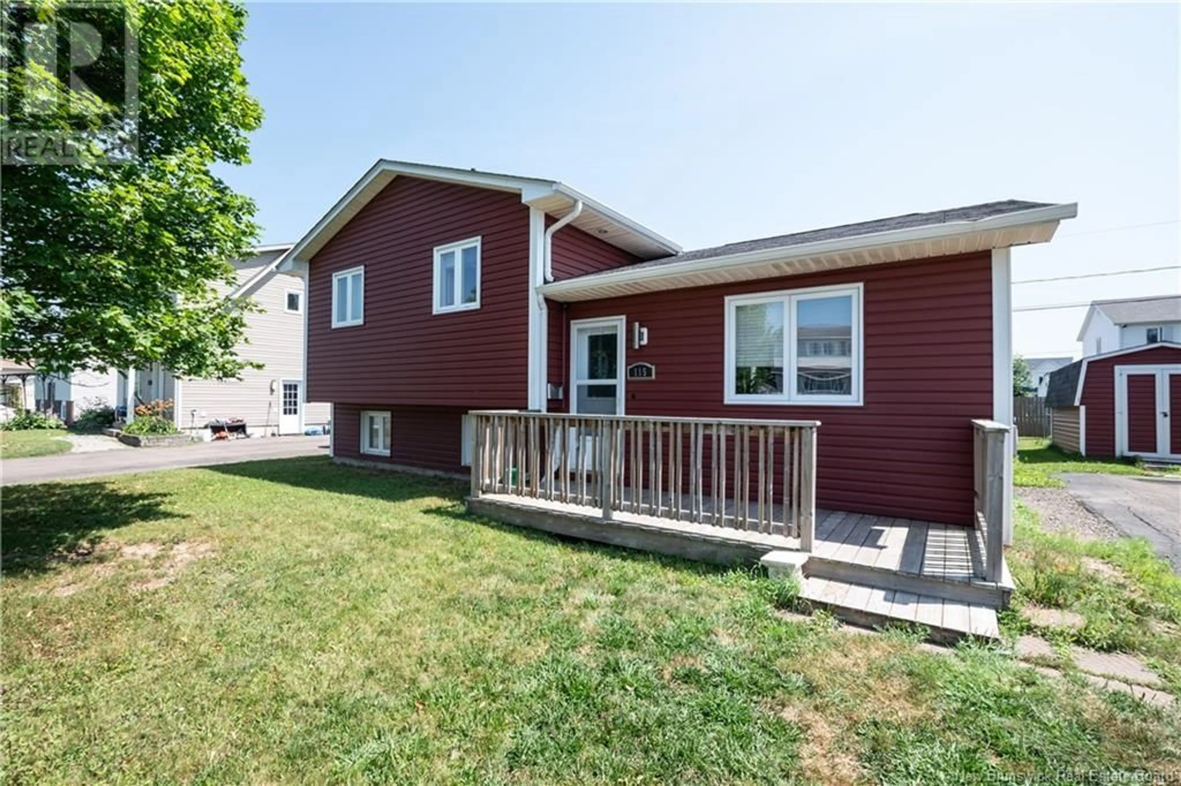 Home with vinyl exterior material, street for 115 MORNINGSIDE DRIVE, Moncton New Brunswick E1G1Z2