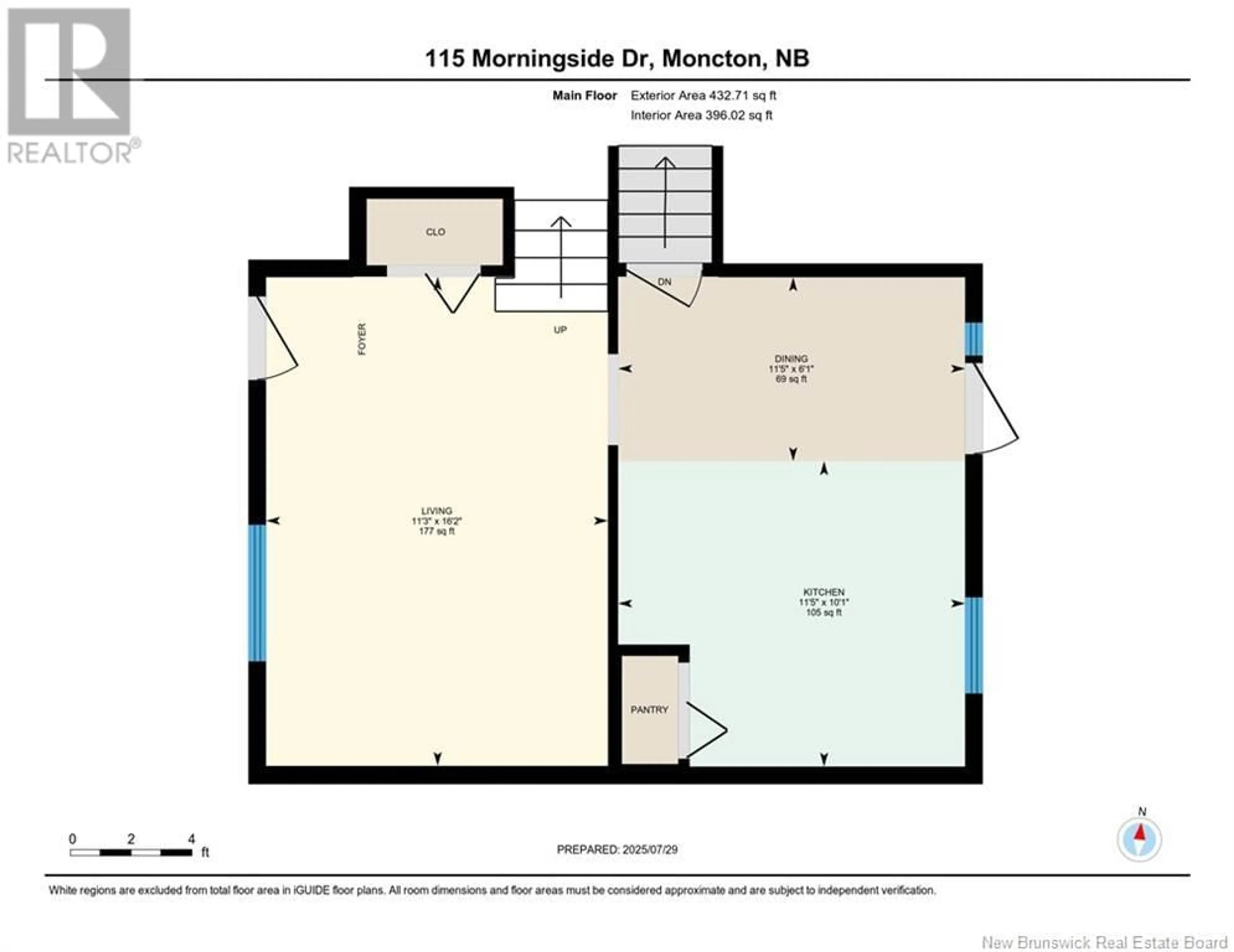Floor plan for 115 MORNINGSIDE DRIVE, Moncton New Brunswick E1G1Z2