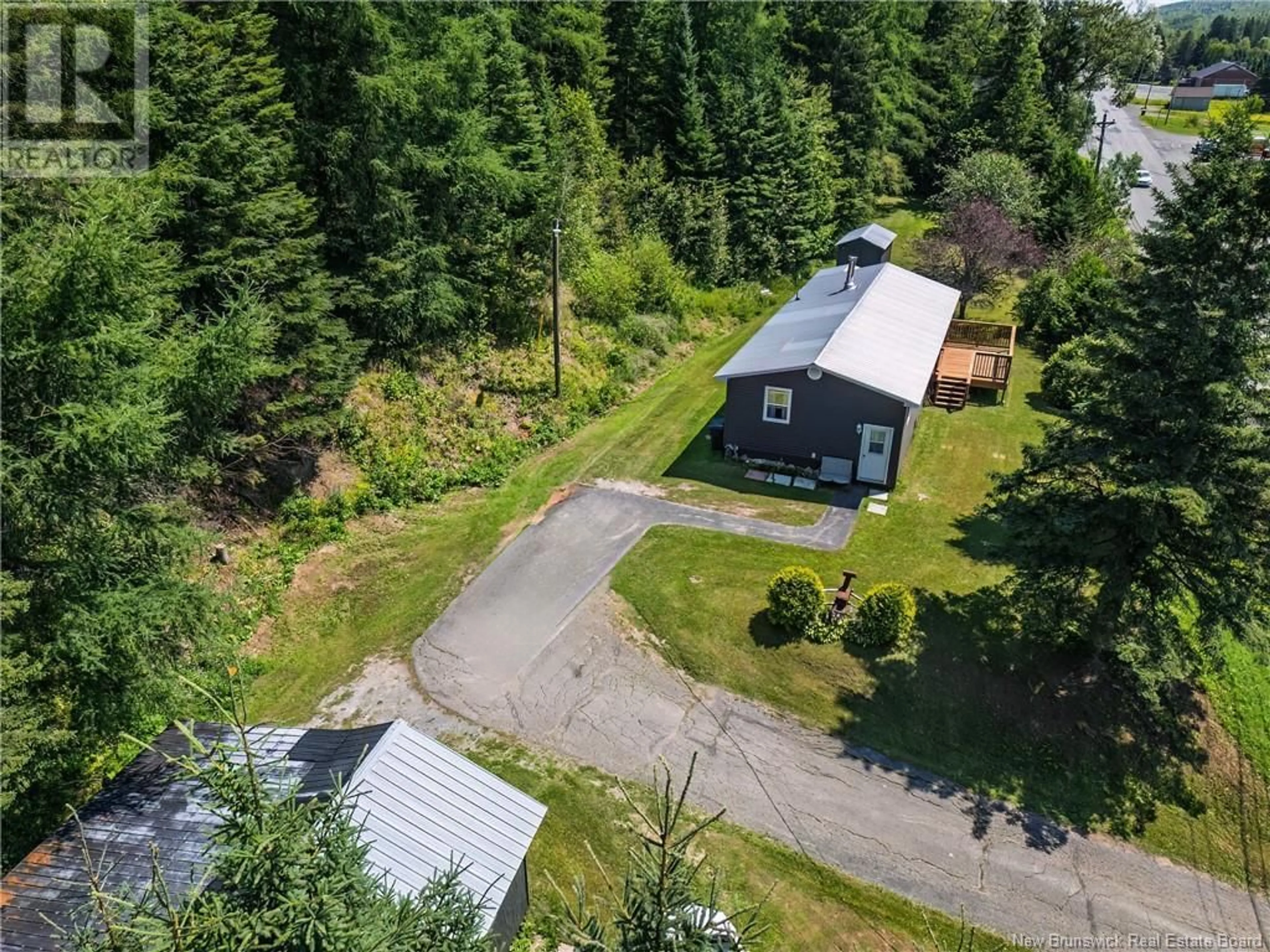 A pic from outside/outdoor area/front of a property/back of a property/a pic from drone, unknown for 3068 ROUTE 108, New Denmark New Brunswick E7G2T2