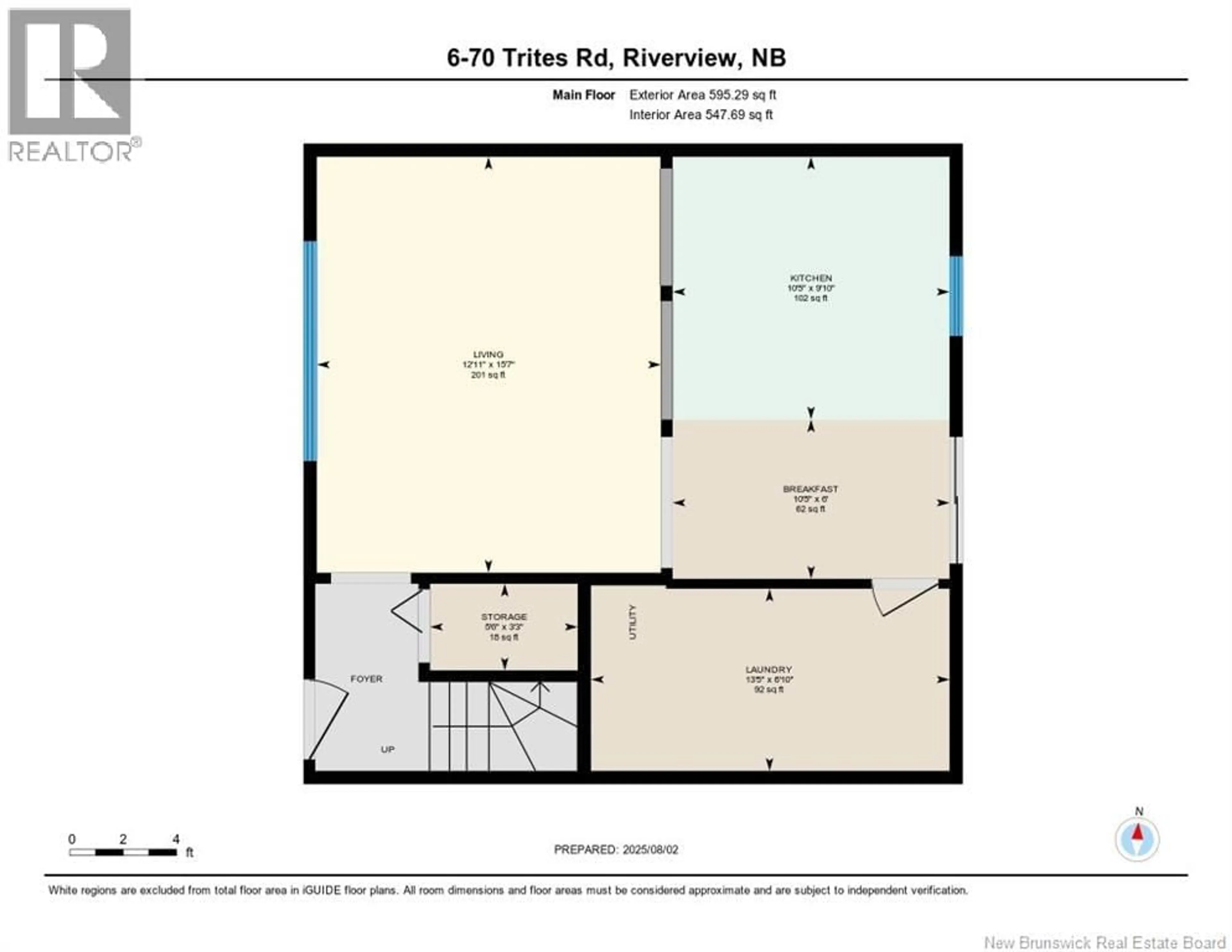 Floor plan for 6 - 70 TRITES ROAD, Riverview New Brunswick E1B2V7