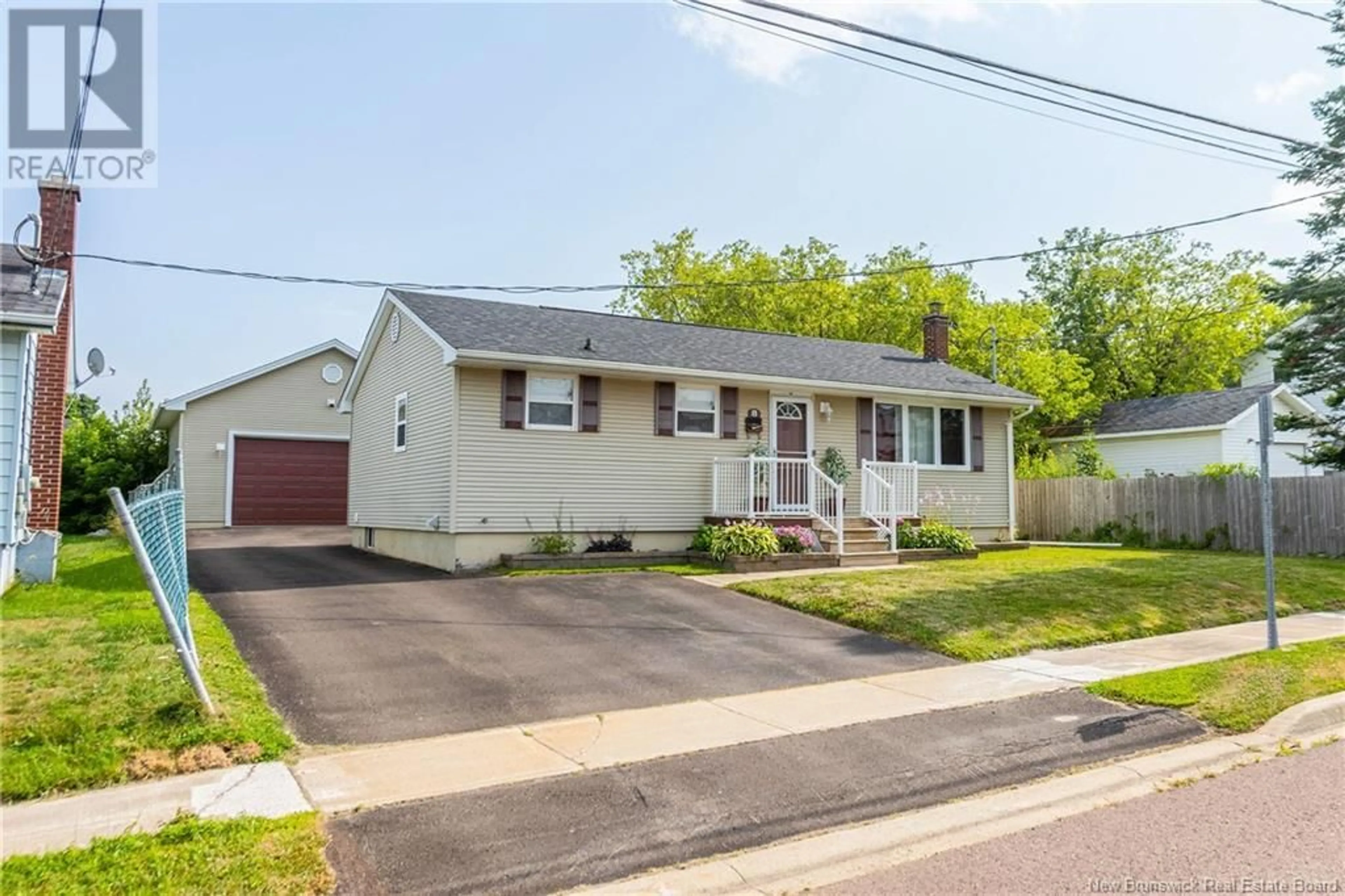 Home with vinyl exterior material, street for 8 BLACK STREET, Moncton New Brunswick E1C4C3