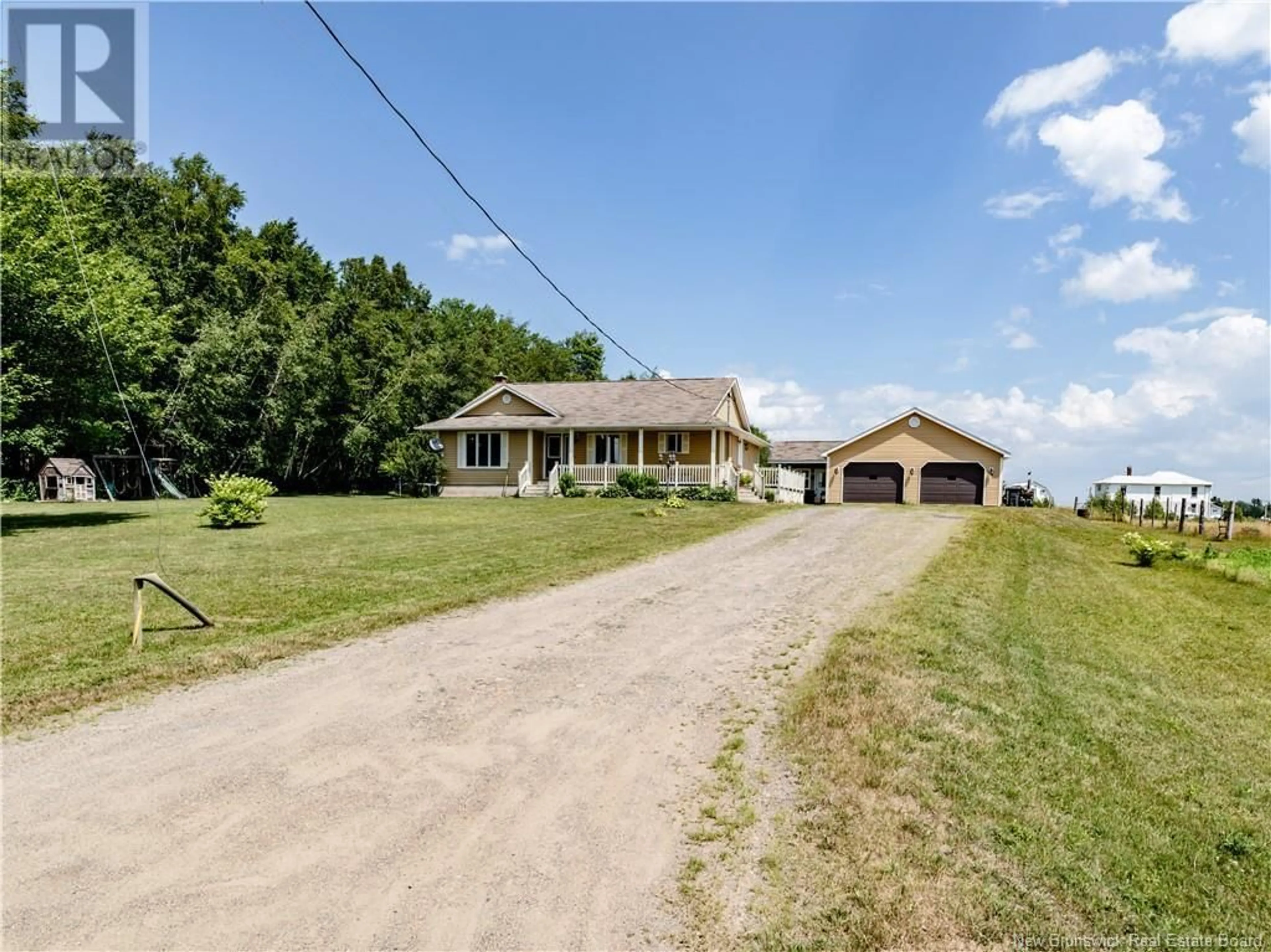 A pic from outside/outdoor area/front of a property/back of a property/a pic from drone, street for 18 PETITE BRANCHE RD, Acadieville New Brunswick E4Y1N2
