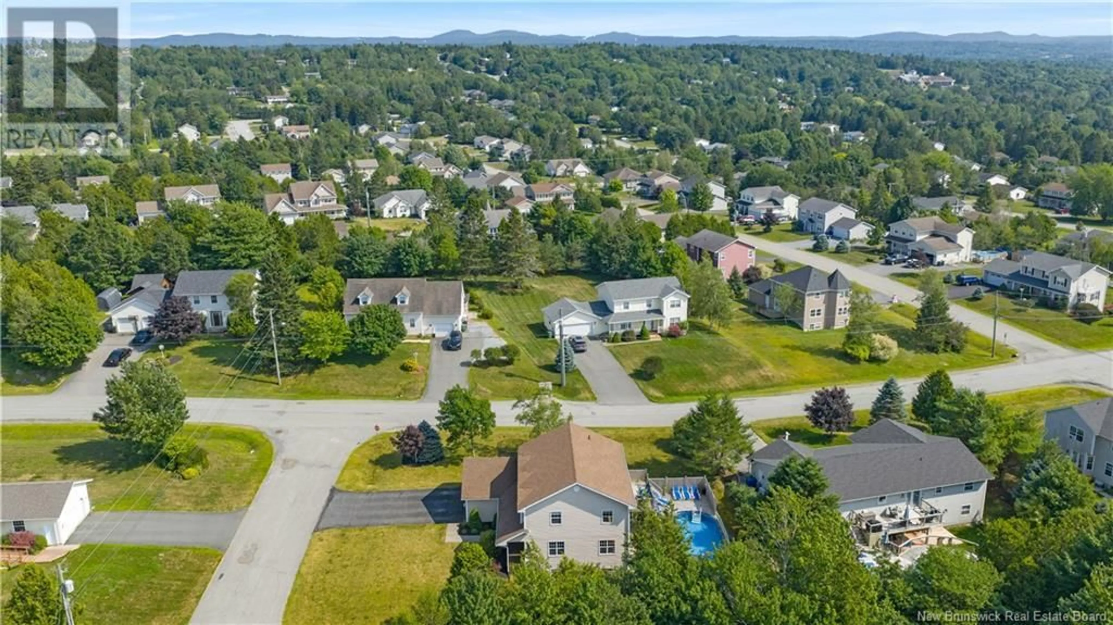 A pic from outside/outdoor area/front of a property/back of a property/a pic from drone, street for 1 JESTER COURT, Quispamsis New Brunswick E2E5Z9