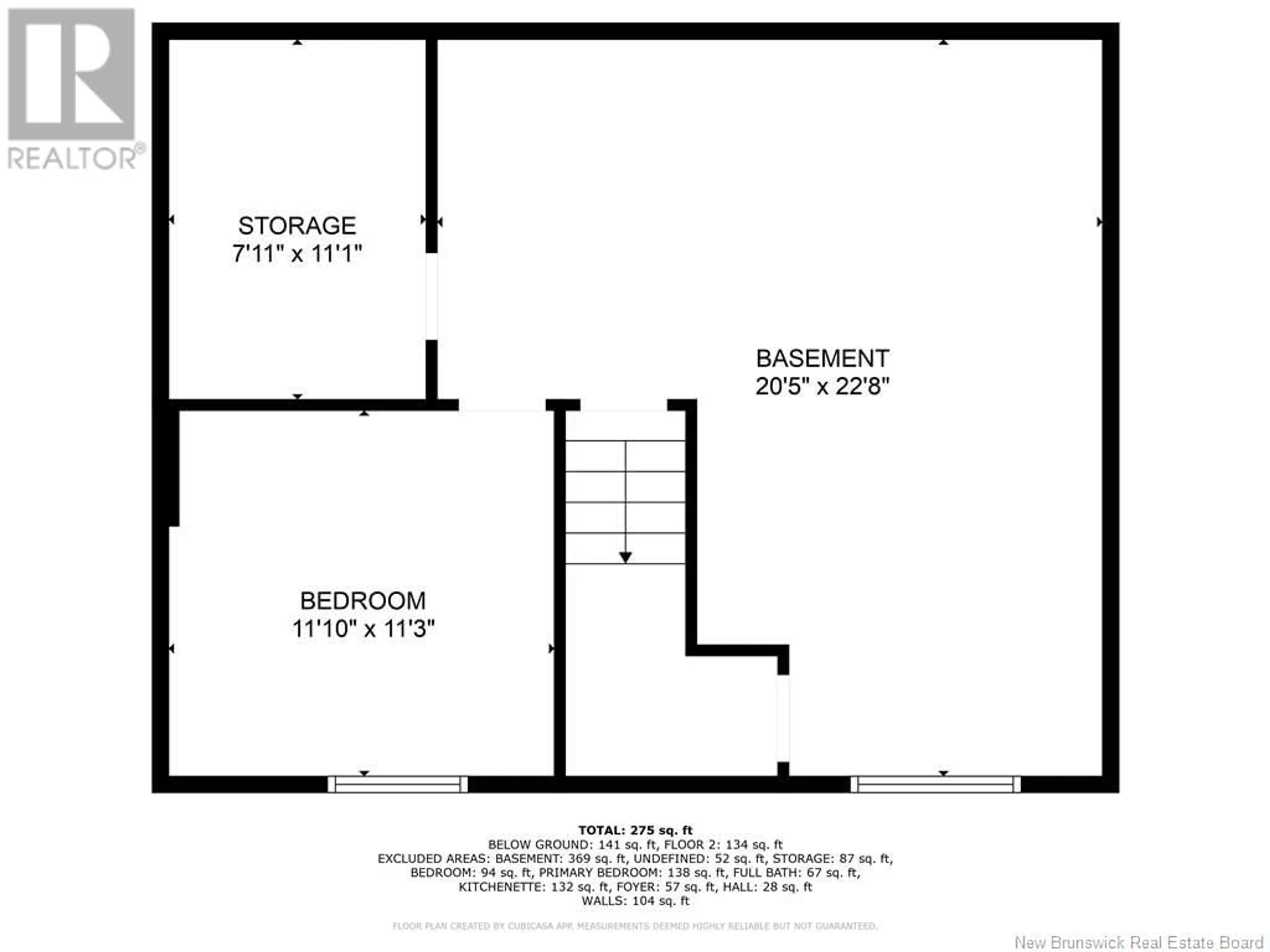 Floor plan for 771 275 ROUTE, Saint-Arthur New Brunswick E3N5S2