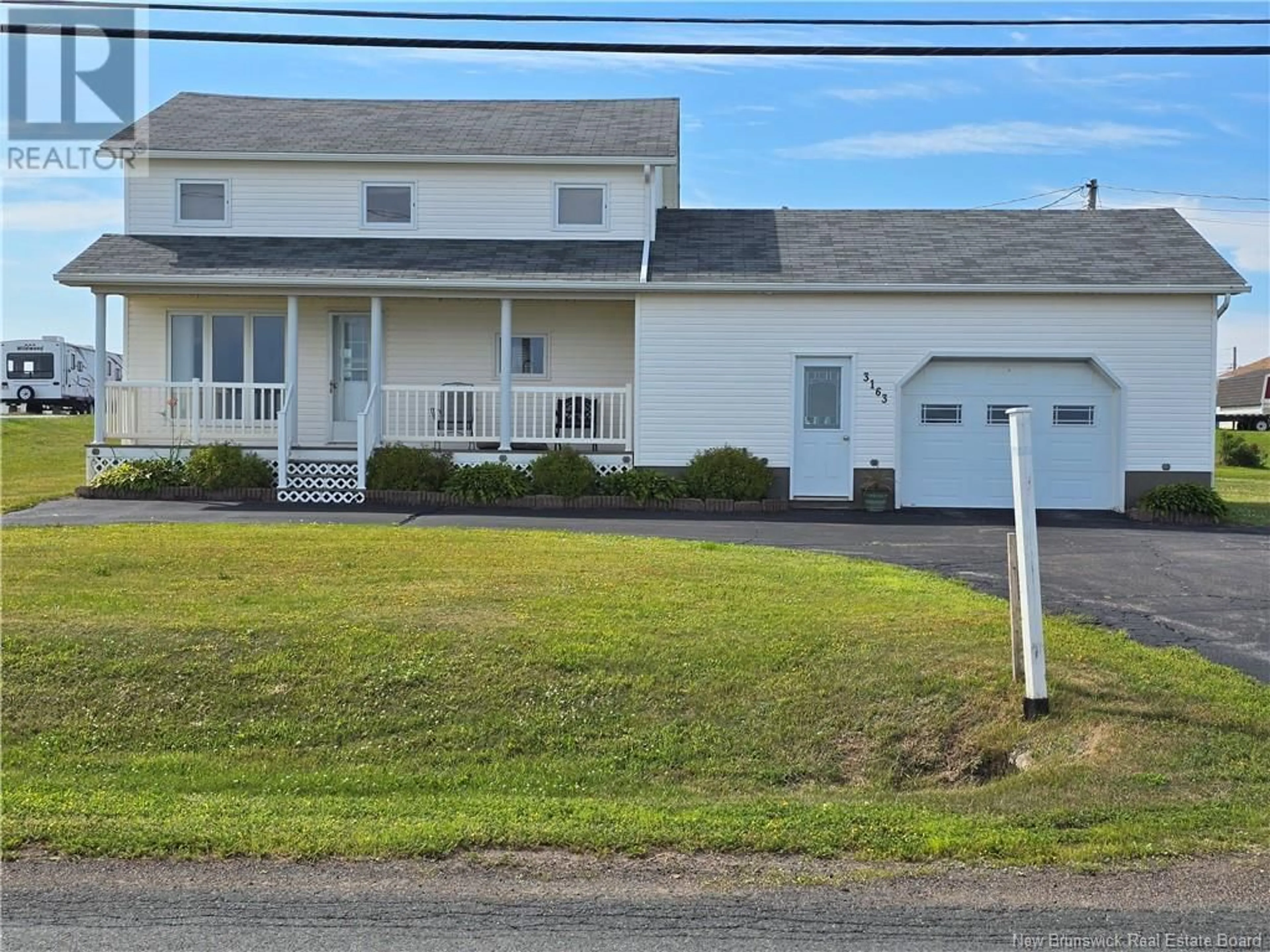 Home with vinyl exterior material, street for 3163 RTE 305, Pigeon Hill New Brunswick E8T2V7