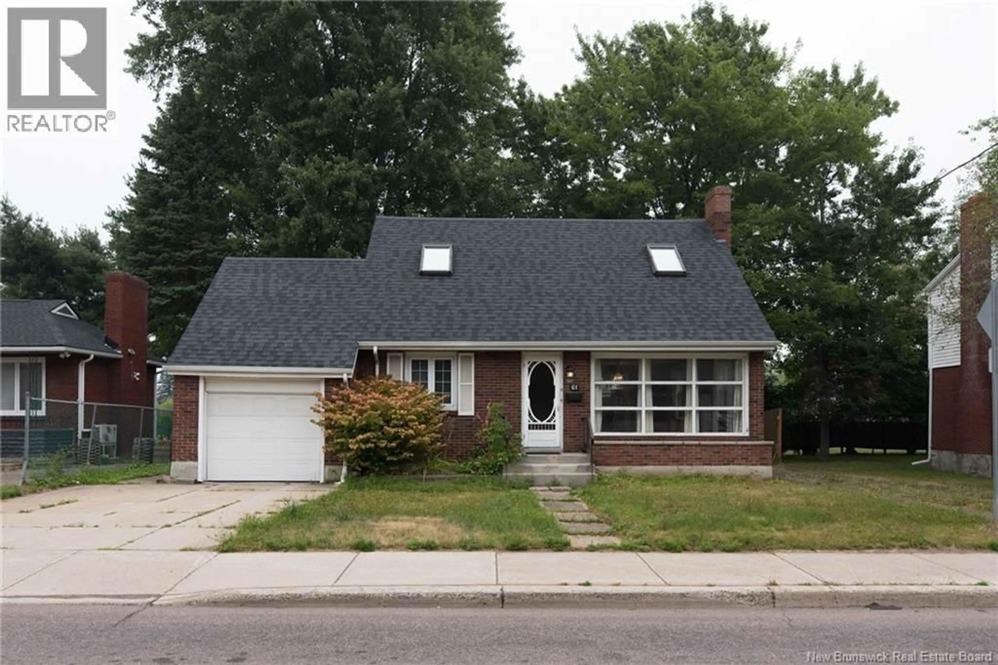 Home with vinyl exterior material, street for 61 MACBEATH AVENUE, Moncton New Brunswick E1C6Z2