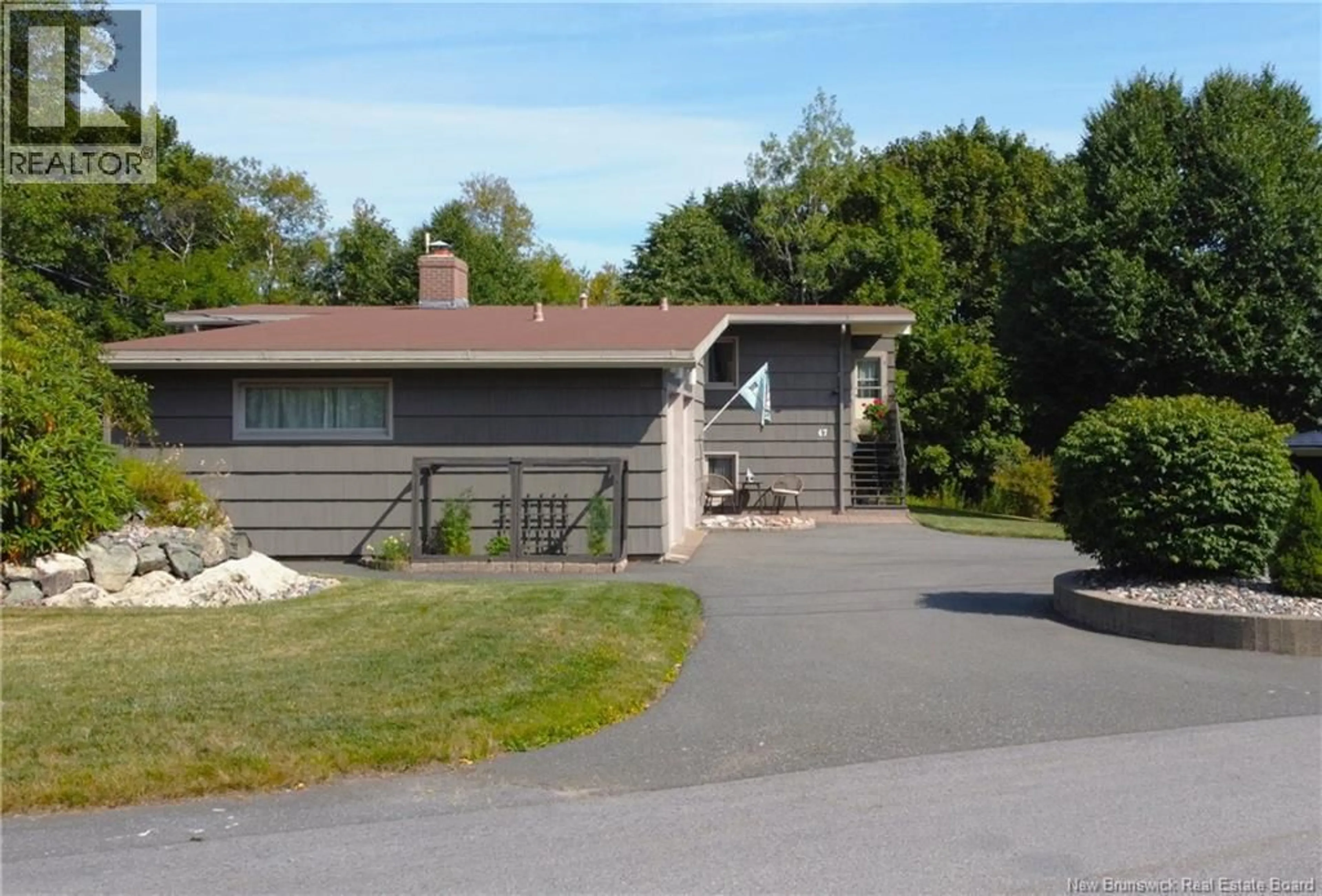 Home with vinyl exterior material, street for 47 ROCKY TERRACE, Saint John New Brunswick E2K4B6