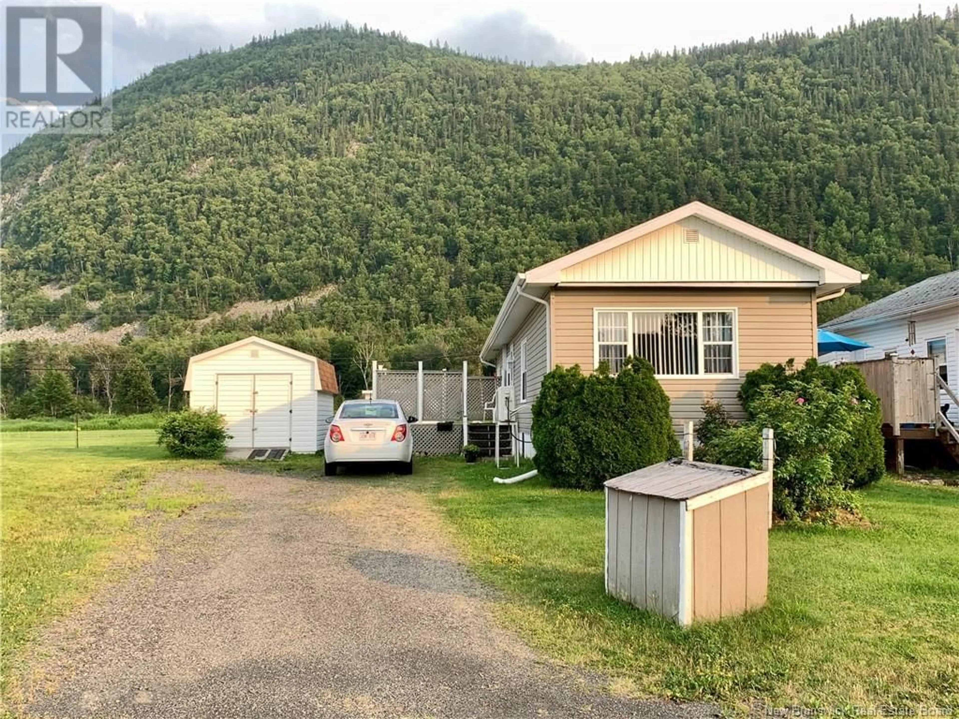 A pic from outside/outdoor area/front of a property/back of a property/a pic from drone, mountain view for 12 MOUNTAIN VIEW, Campbellton New Brunswick E3N3K9