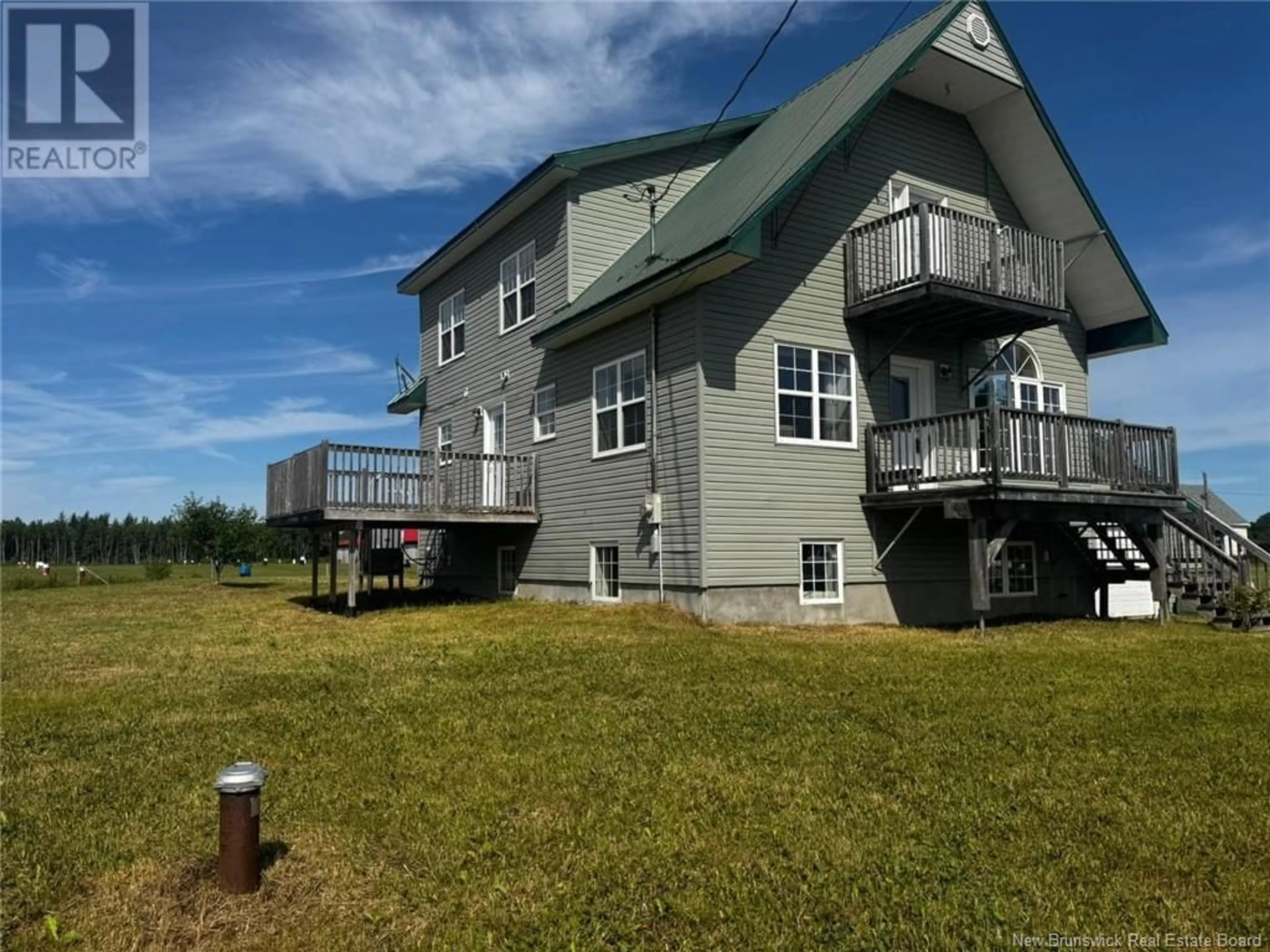 A pic from outside/outdoor area/front of a property/back of a property/a pic from drone, water/lake/river/ocean view for 811 SAINT PIERRE, Rogersville New Brunswick E4Y1L4