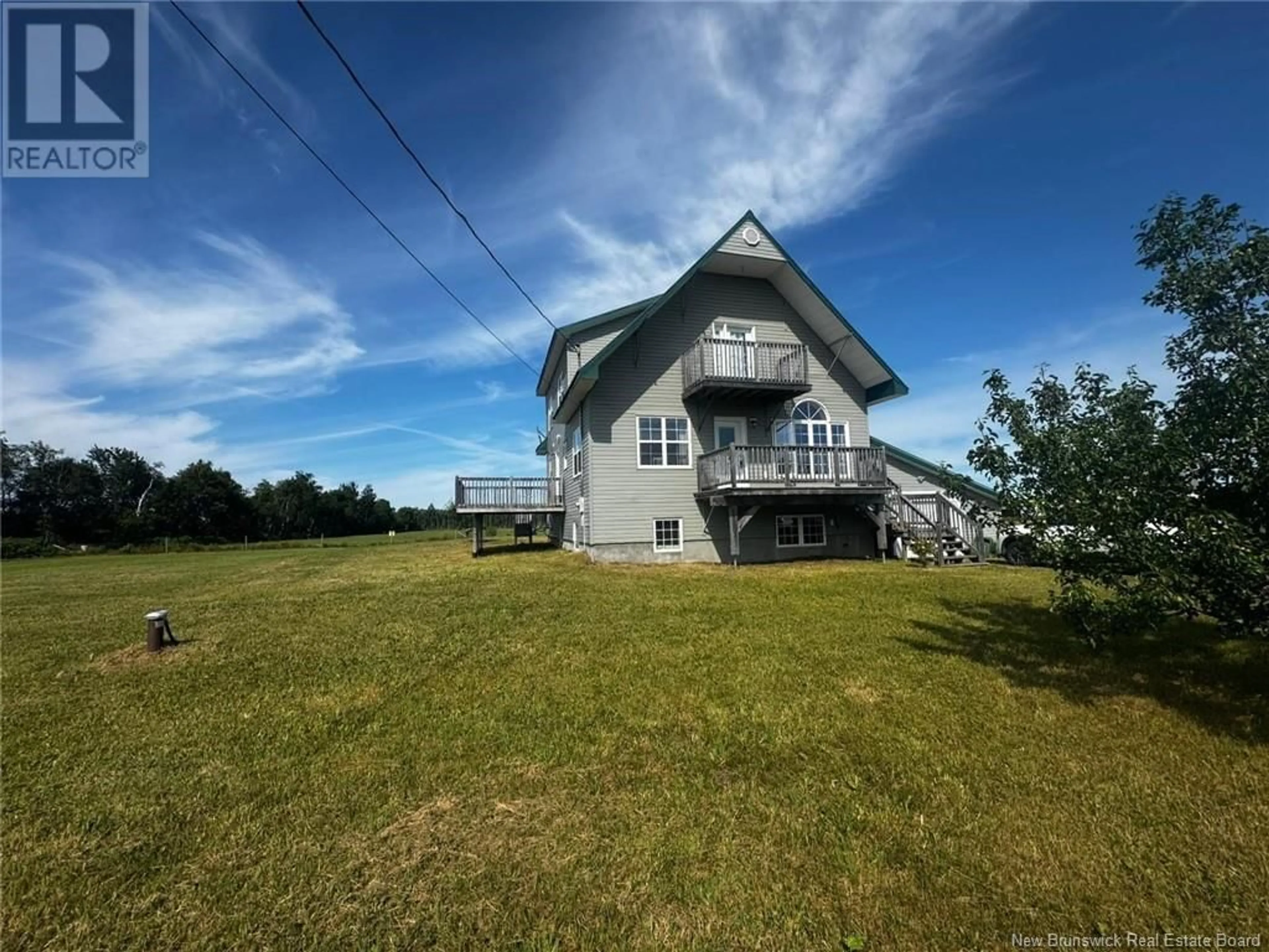 A pic from outside/outdoor area/front of a property/back of a property/a pic from drone, water/lake/river/ocean view for 811 SAINT PIERRE, Rogersville New Brunswick E4Y1L4