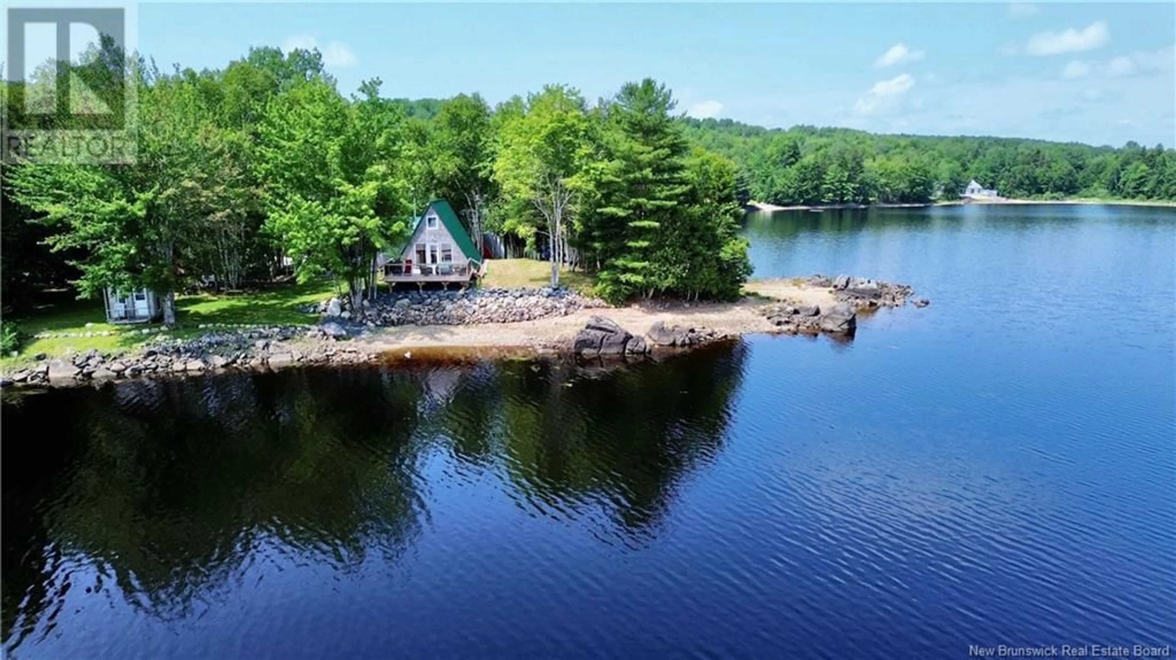 A pic from outside/outdoor area/front of a property/back of a property/a pic from drone, water/lake/river/ocean view for 224 OLD QUARRY ROAD, Bethel New Brunswick E5C2T9