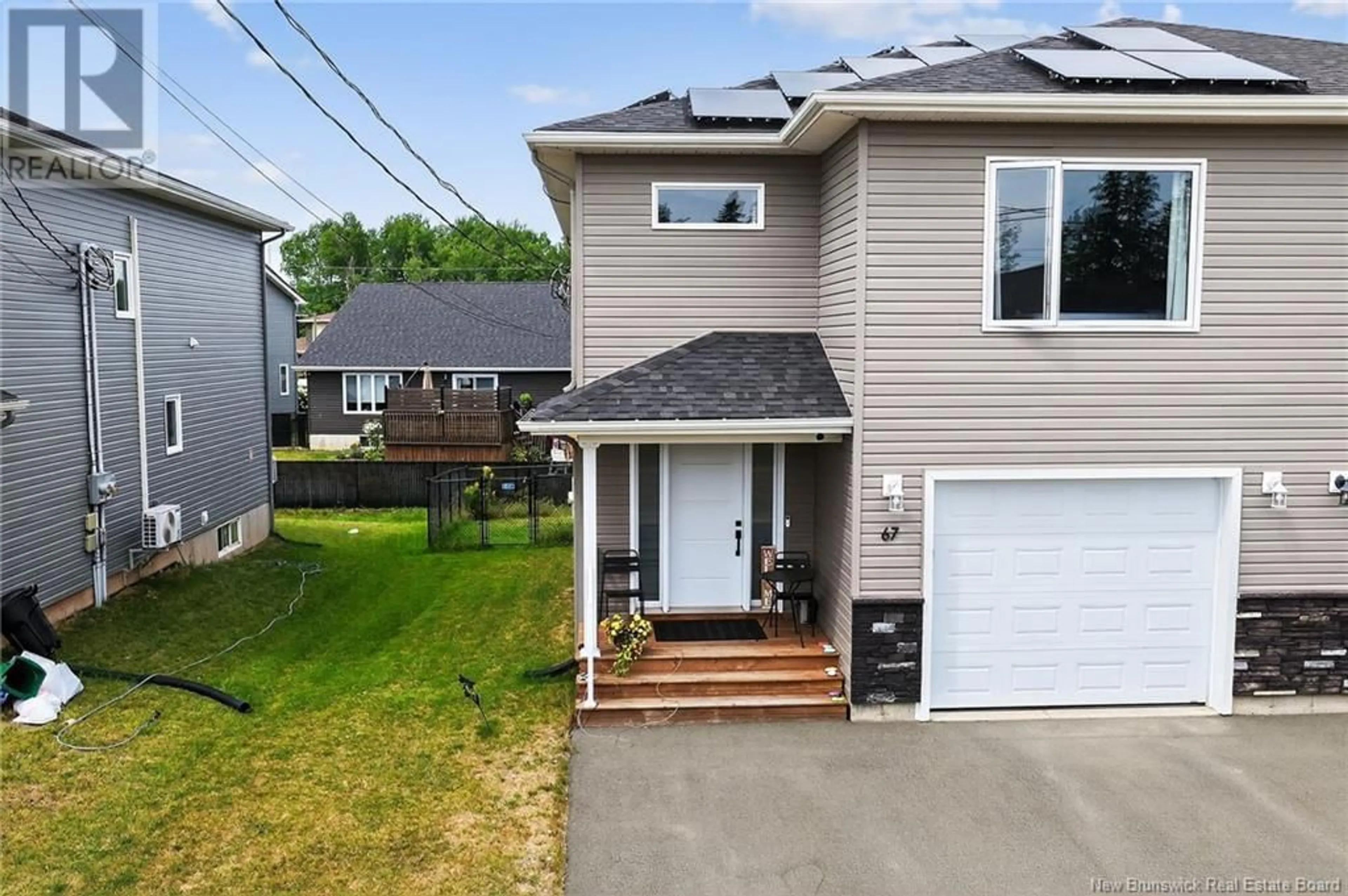 Home with vinyl exterior material, street for 67 WAKEFIELD STREET, Moncton New Brunswick E1G6A8