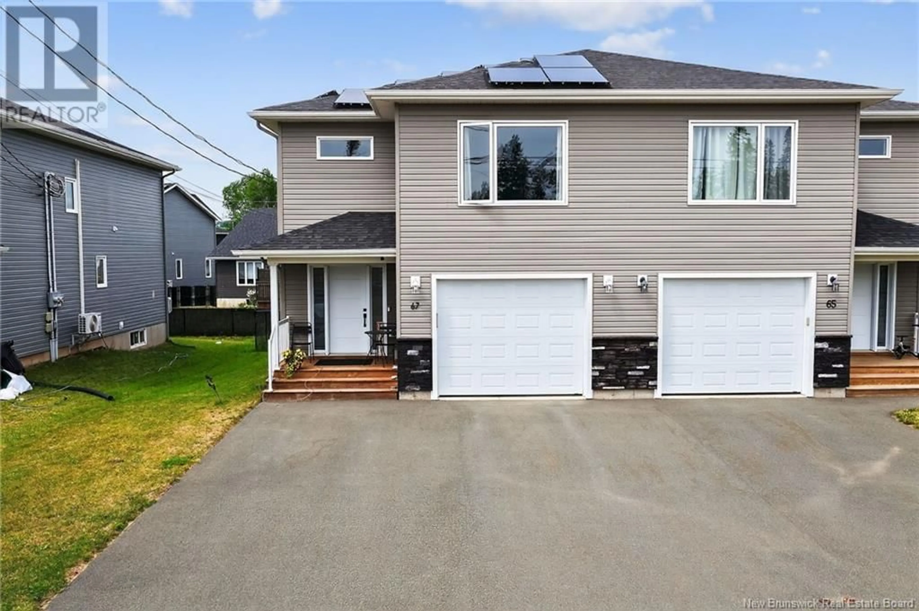 Home with vinyl exterior material, street for 67 WAKEFIELD STREET, Moncton New Brunswick E1G6A8