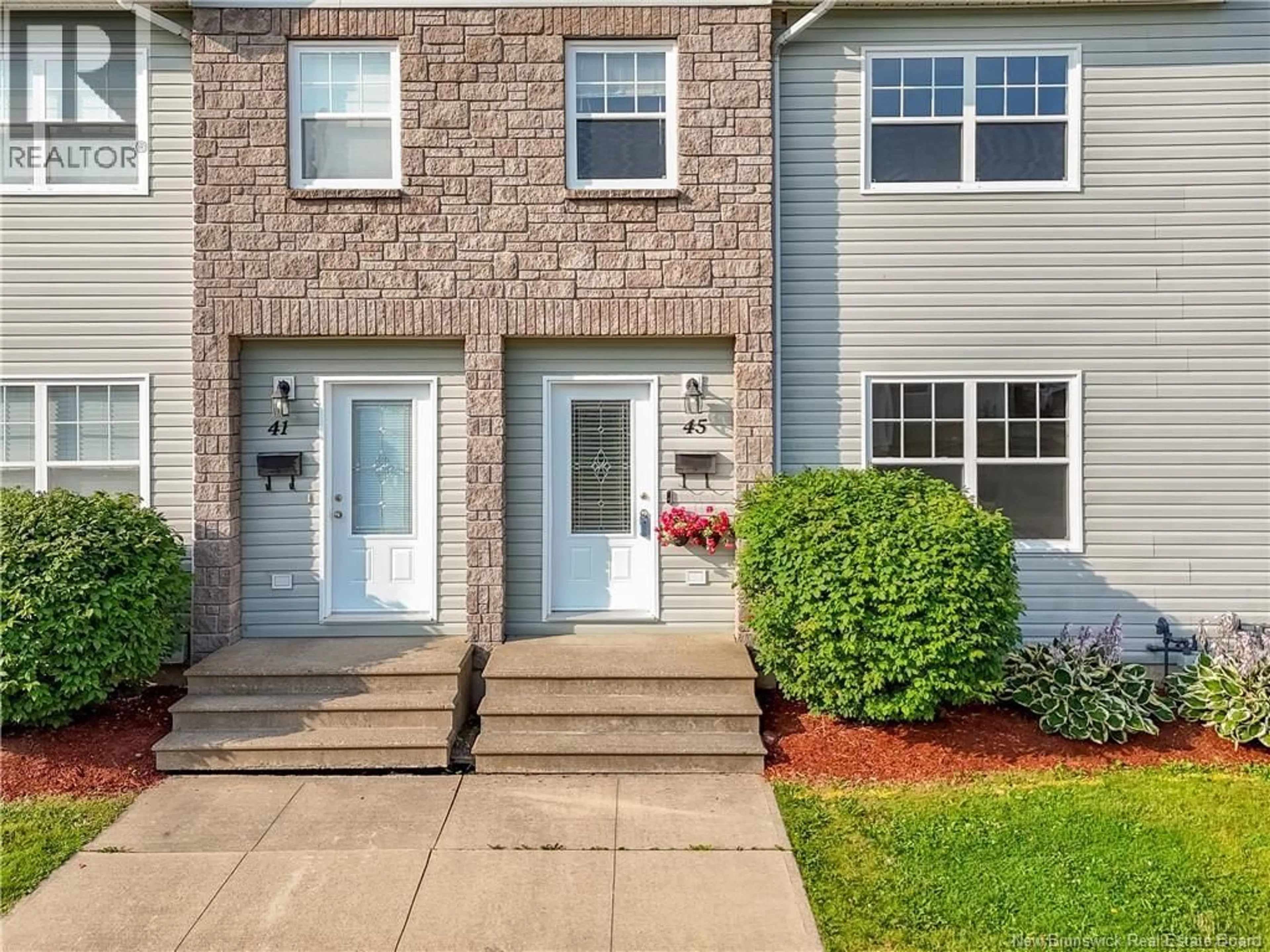 Home with vinyl exterior material, street for 45 WESTBROOK LANE, Fredericton New Brunswick E3G0V5