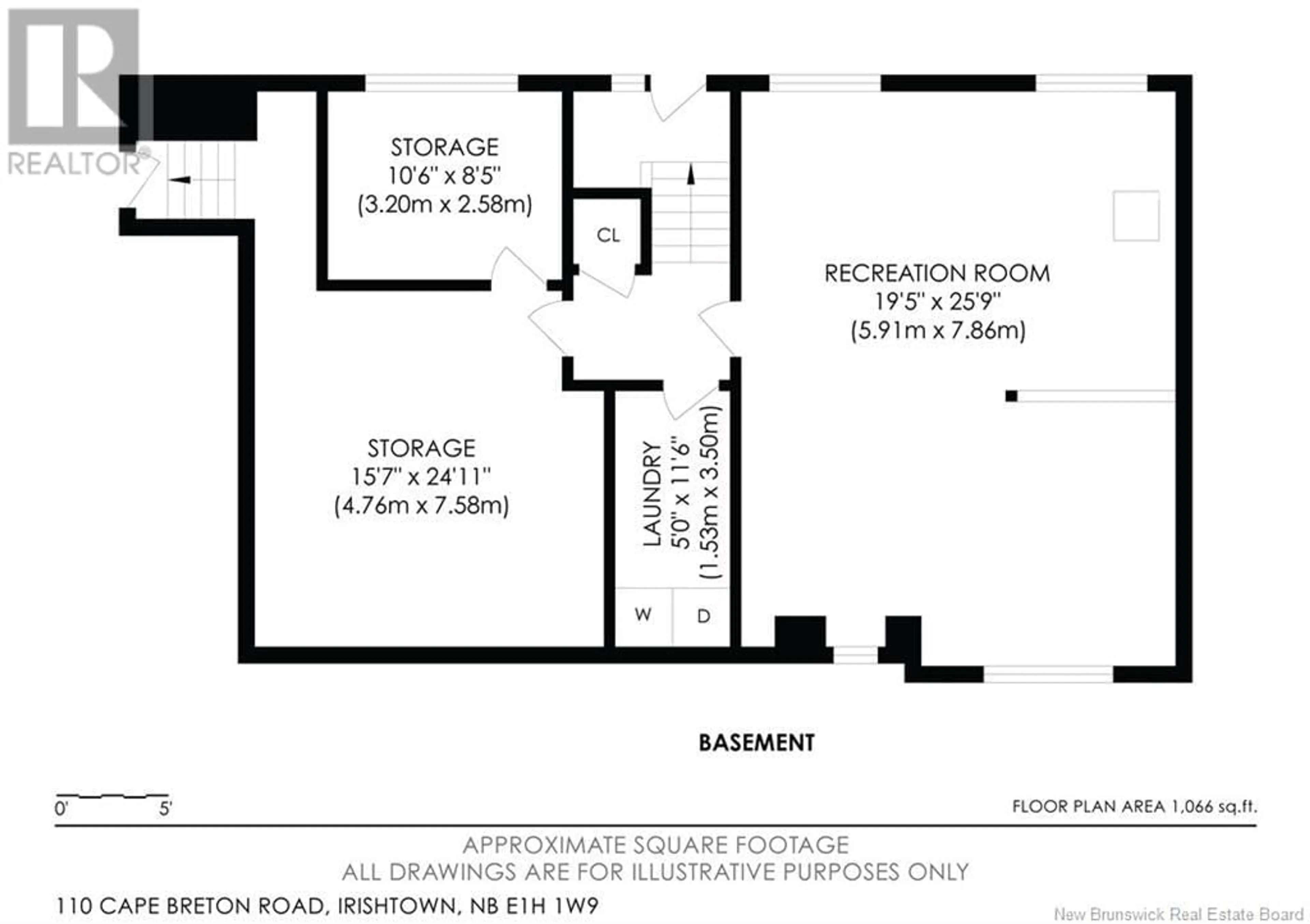 Floor plan for 110 CAPE BRETON ROAD, Irishtown New Brunswick E1H1W9