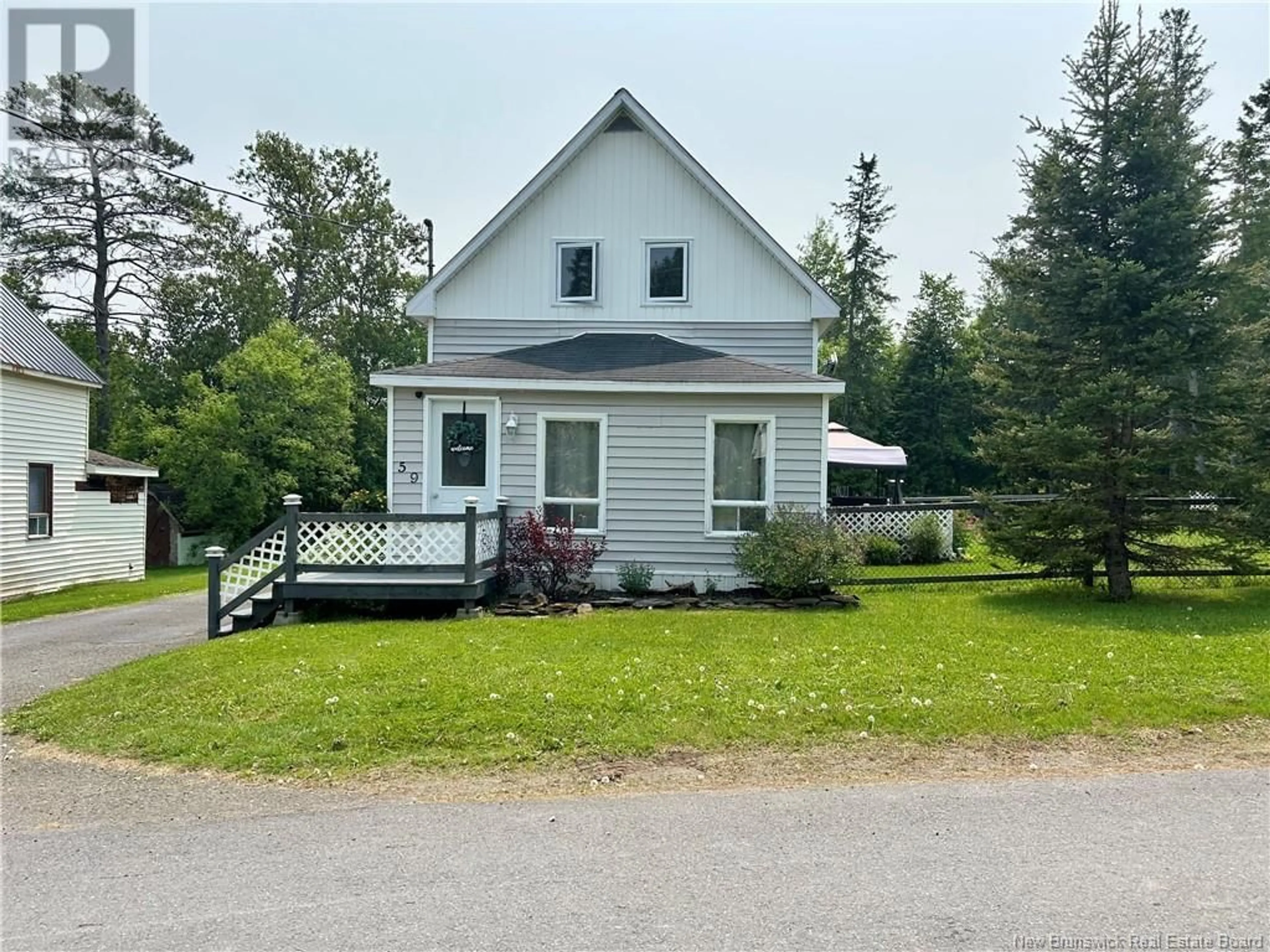 A pic from outside/outdoor area/front of a property/back of a property/a pic from drone, street for 59-61 POST STREET, Plaster Rock New Brunswick E7G2M7