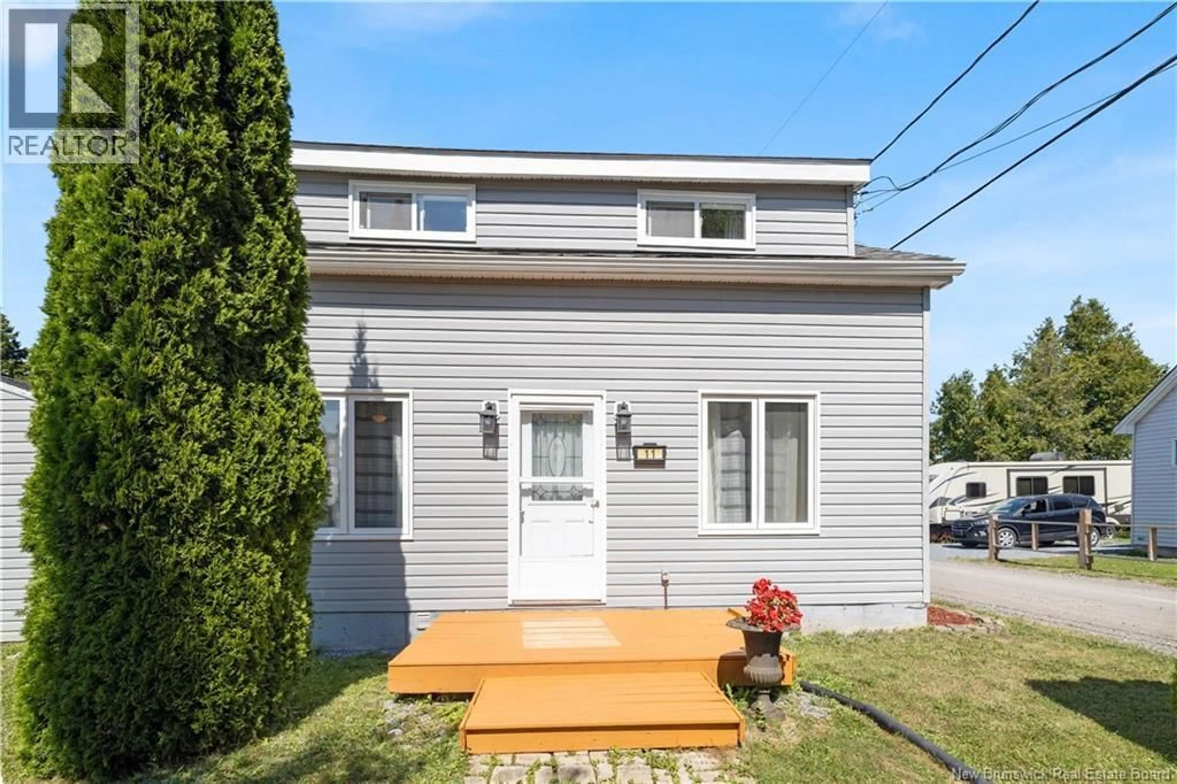 Home with vinyl exterior material, street for 11 BY ROAD NO.2, Saint John New Brunswick E2M6G9