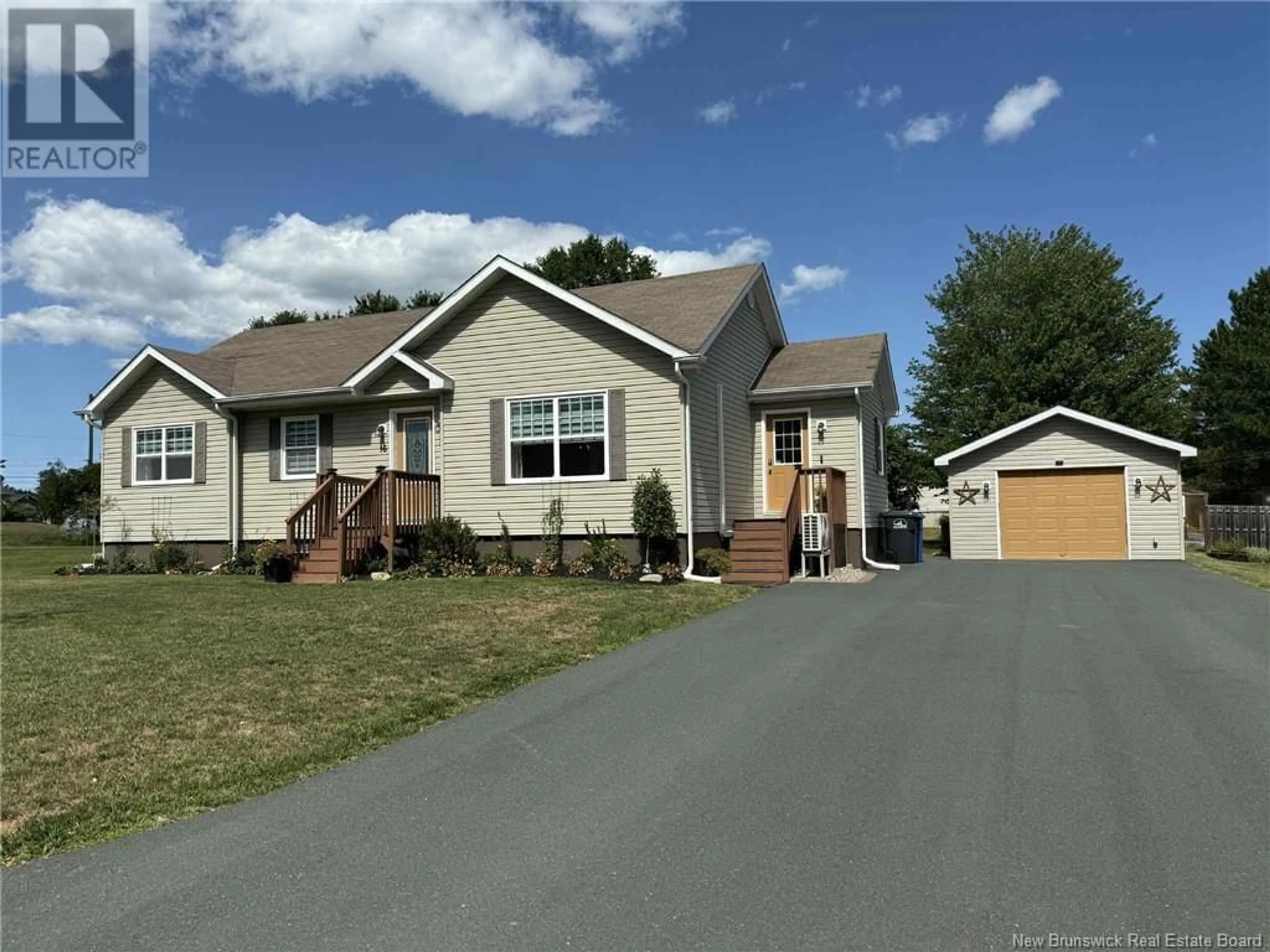 Home with vinyl exterior material, street for 16 DINAN STREET, Miramichi New Brunswick E1V0B5