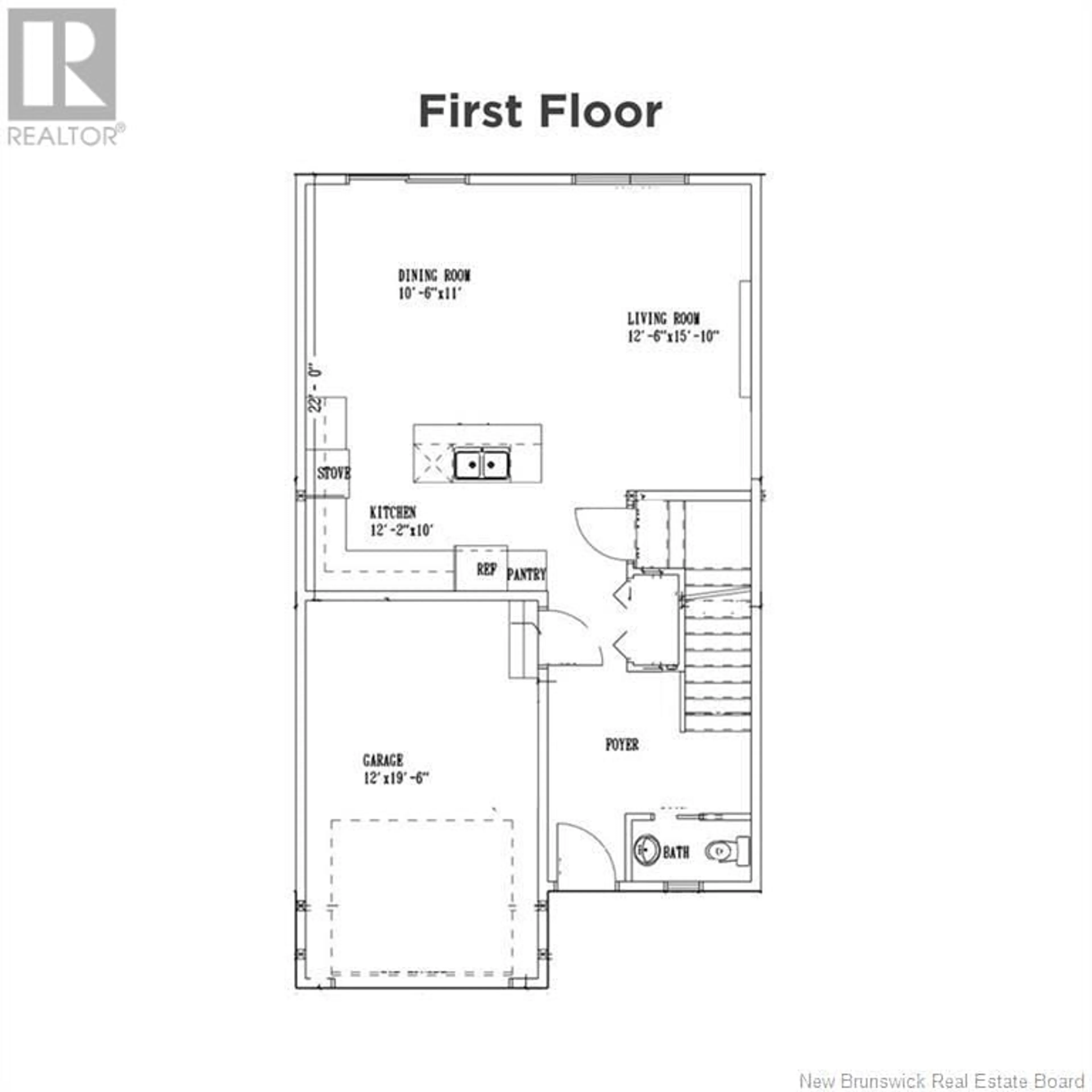 Floor plan for 75 WARNER STREET, Moncton New Brunswick E1A5T3