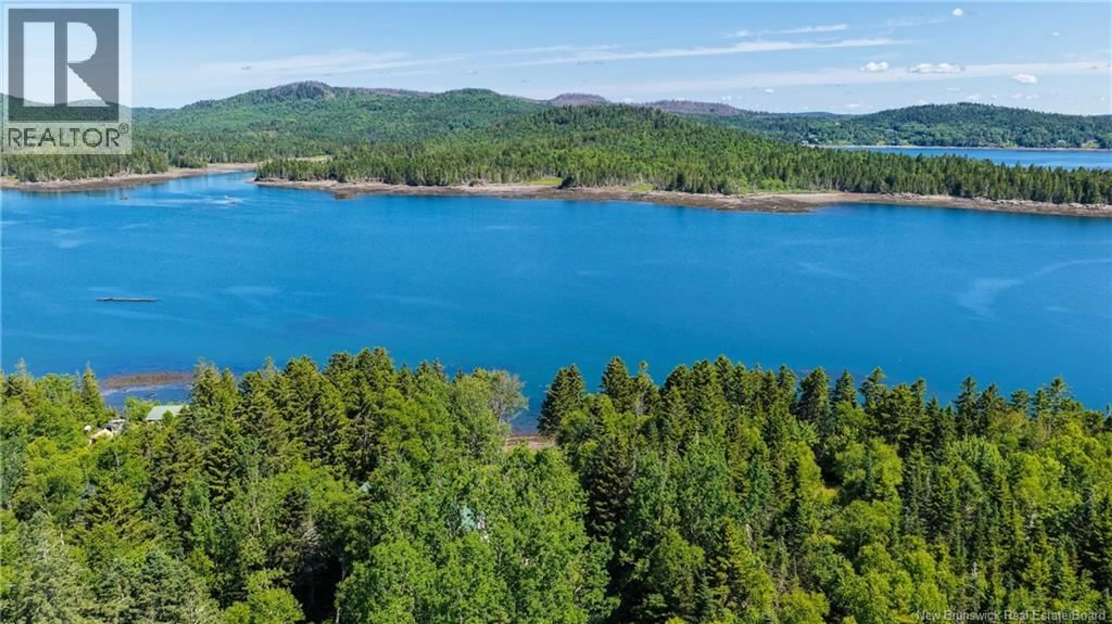 A pic from outside/outdoor area/front of a property/back of a property/a pic from drone, water/lake/river/ocean view for 23 BIRCH COVE VIEW, Chamcook New Brunswick E5B3E1