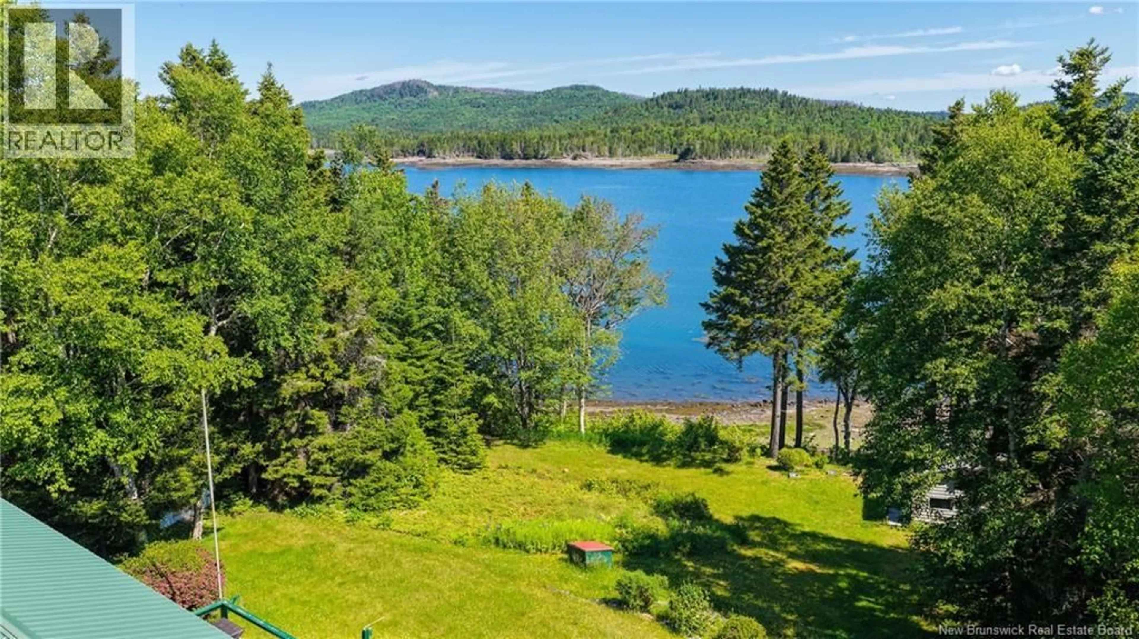 A pic from outside/outdoor area/front of a property/back of a property/a pic from drone, water/lake/river/ocean view for 23 BIRCH COVE VIEW, Chamcook New Brunswick E5B3E1