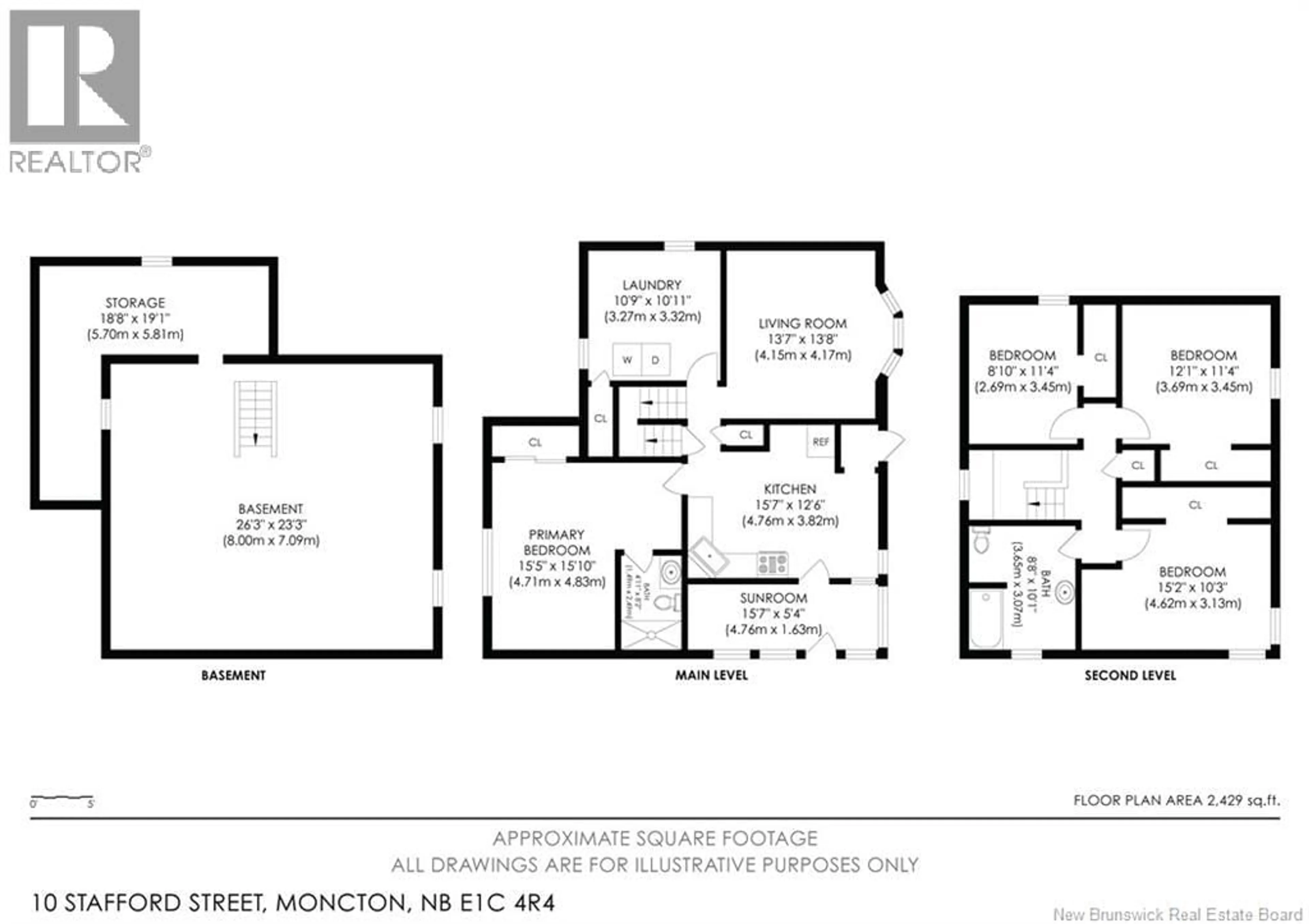 Floor plan for 10 STAFFORD STREET, Moncton New Brunswick E1C4R4