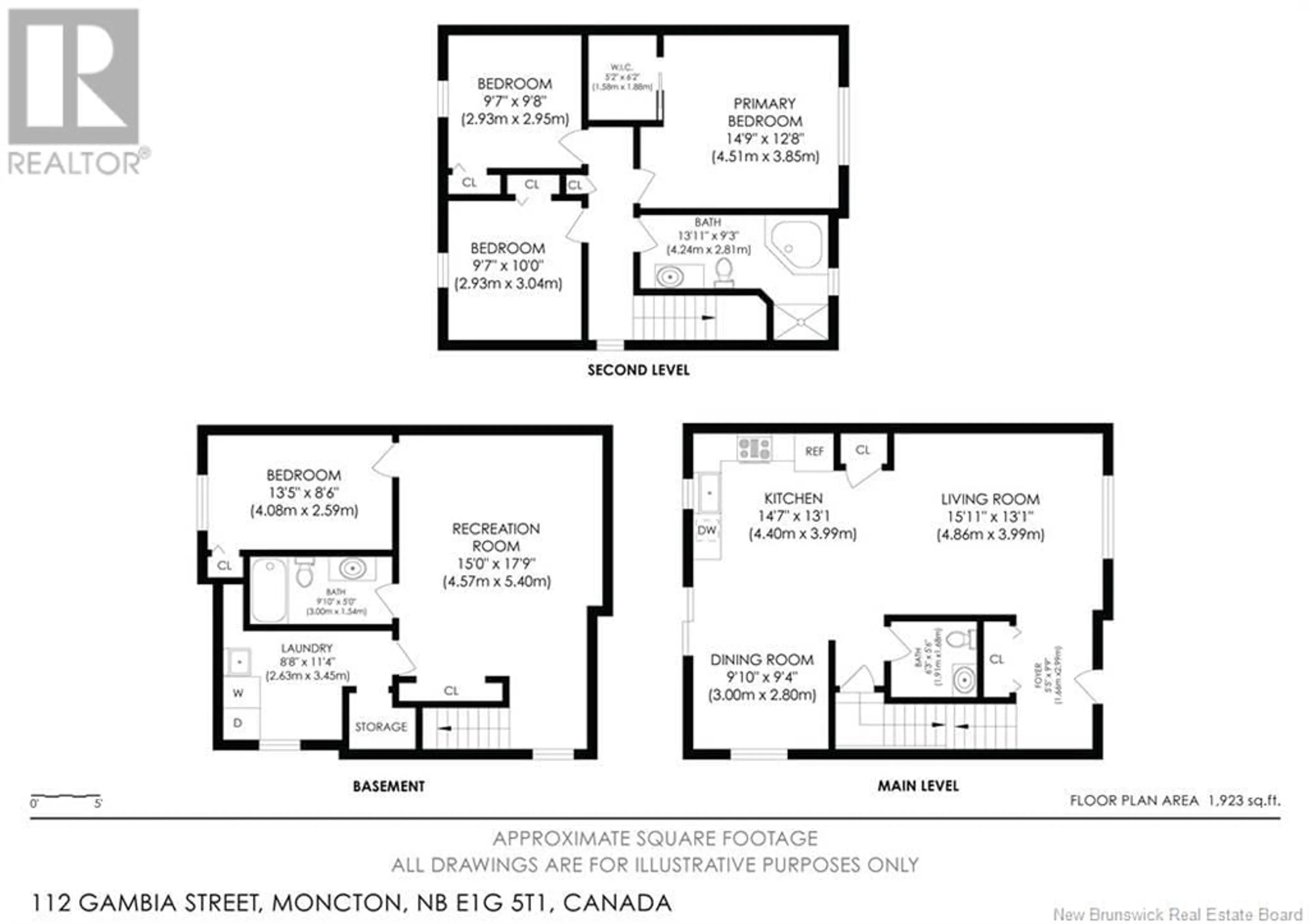Floor plan for 112 GAMBIA, Moncton New Brunswick E1G5T1